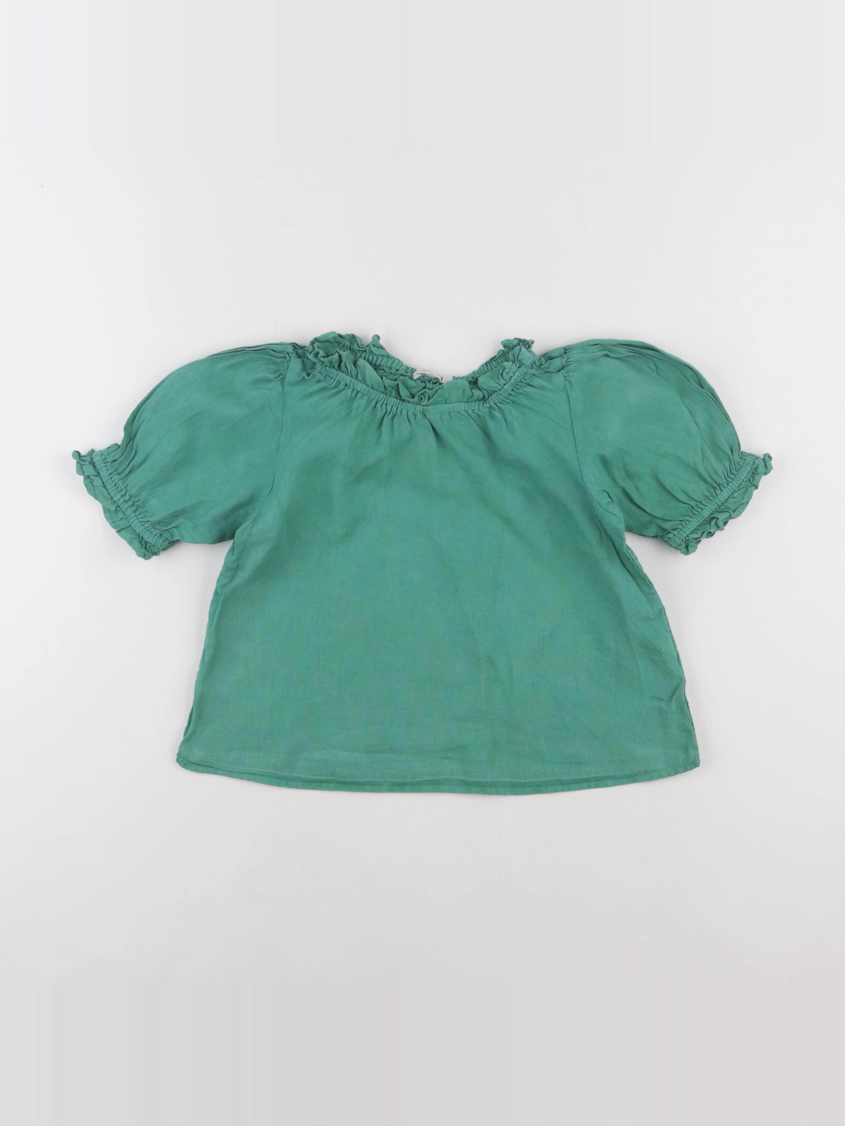Monoprix - blouse vert - 6 ans