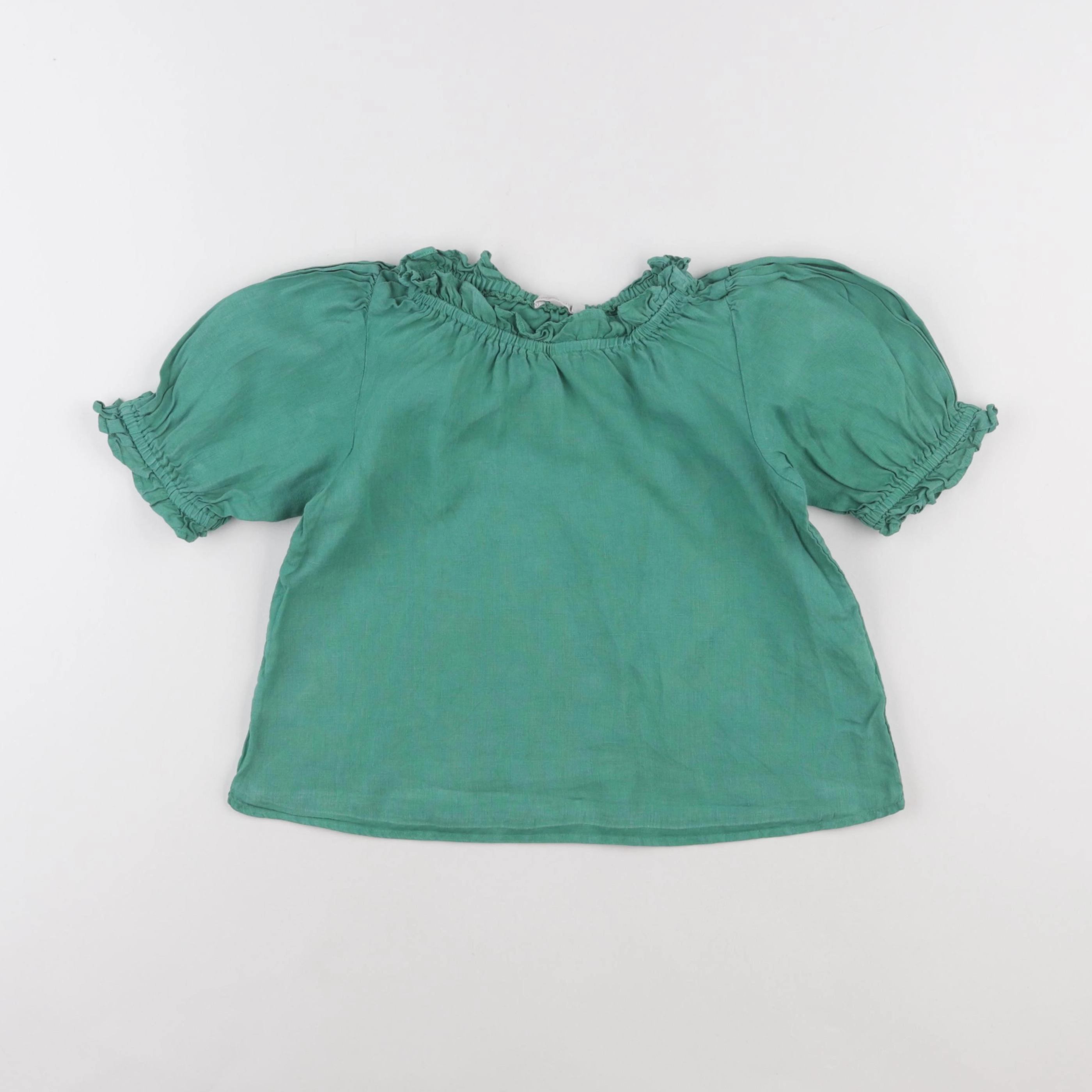 Monoprix - blouse vert - 6 ans