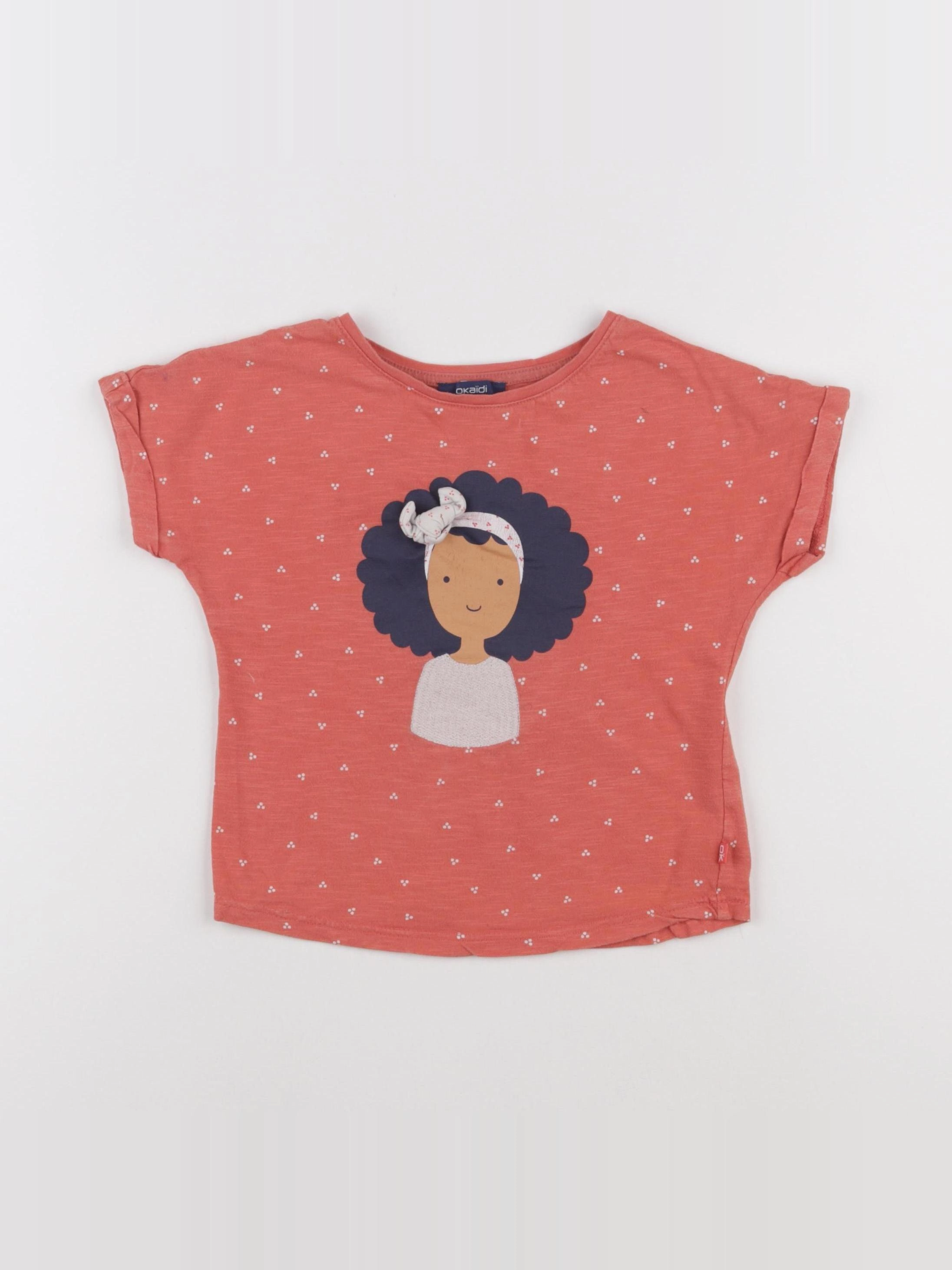 Okaidi - tee-shirt rose - 5 ans