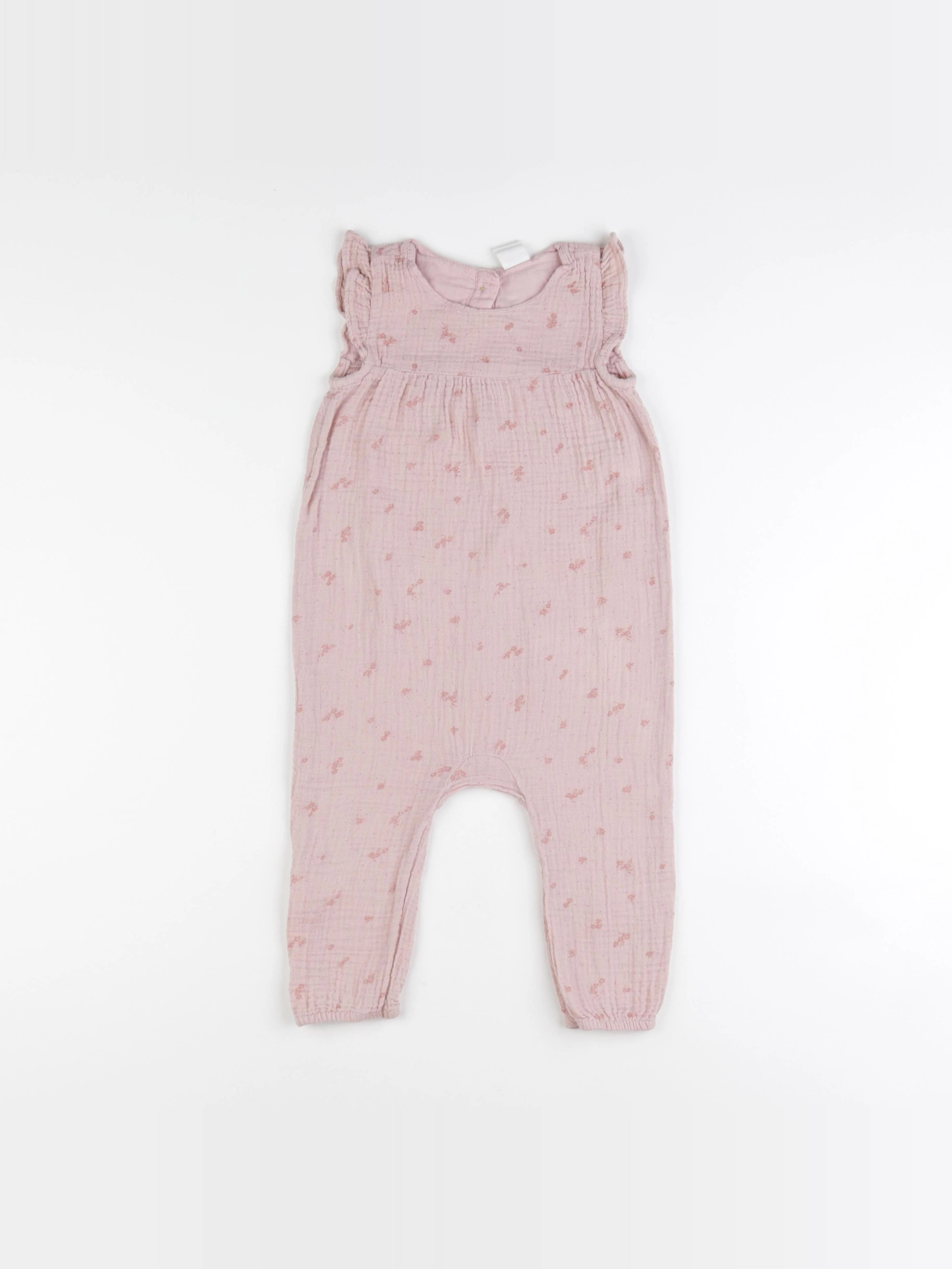 H&M - combinaison rose - 12/18 mois