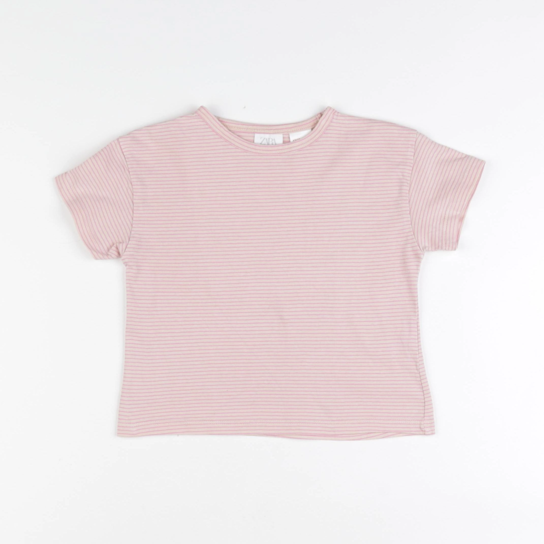 Zara - tee-shirt rose, beige - 12/18 mois