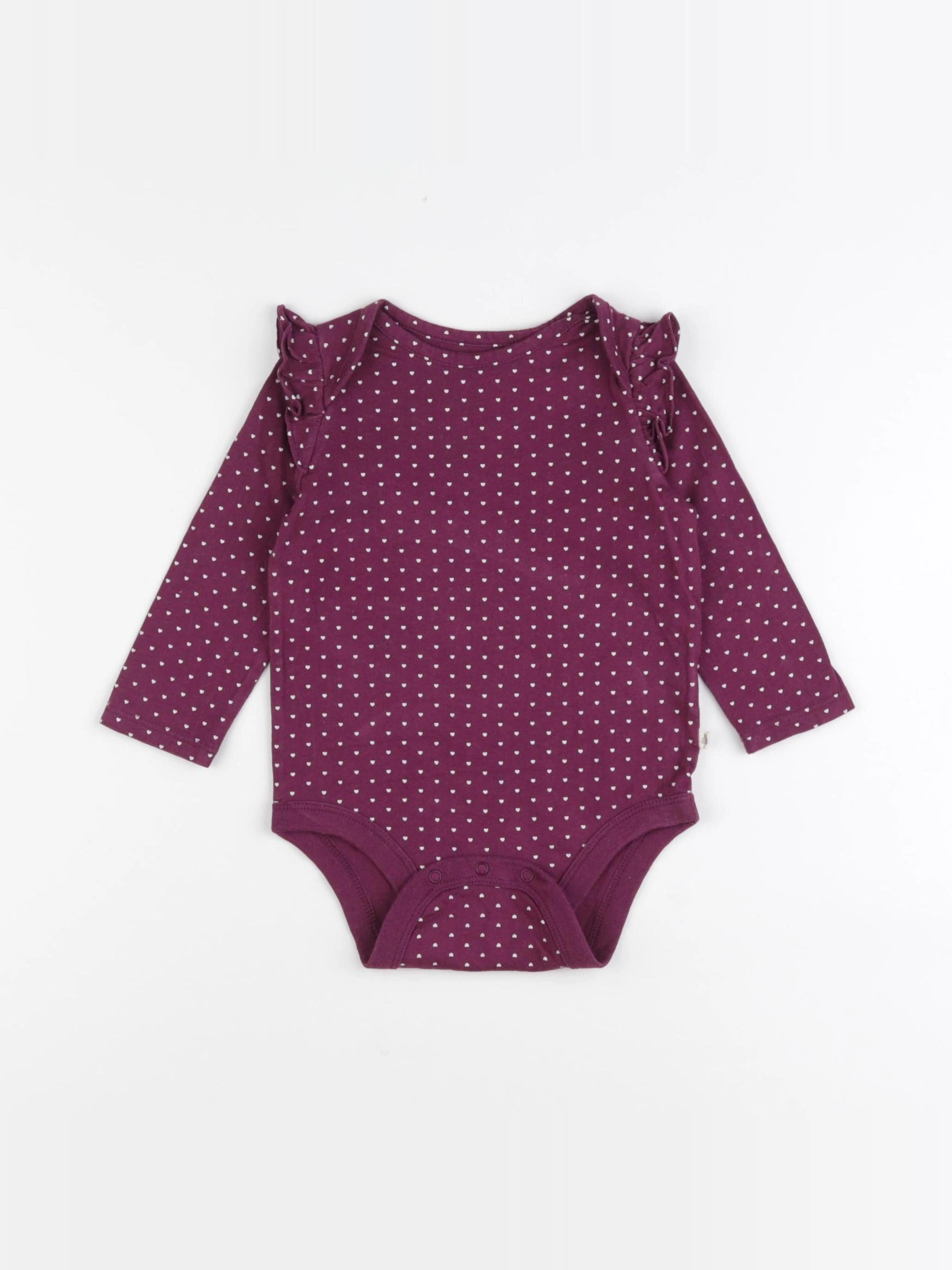 GAP - body violet - 6/12 mois