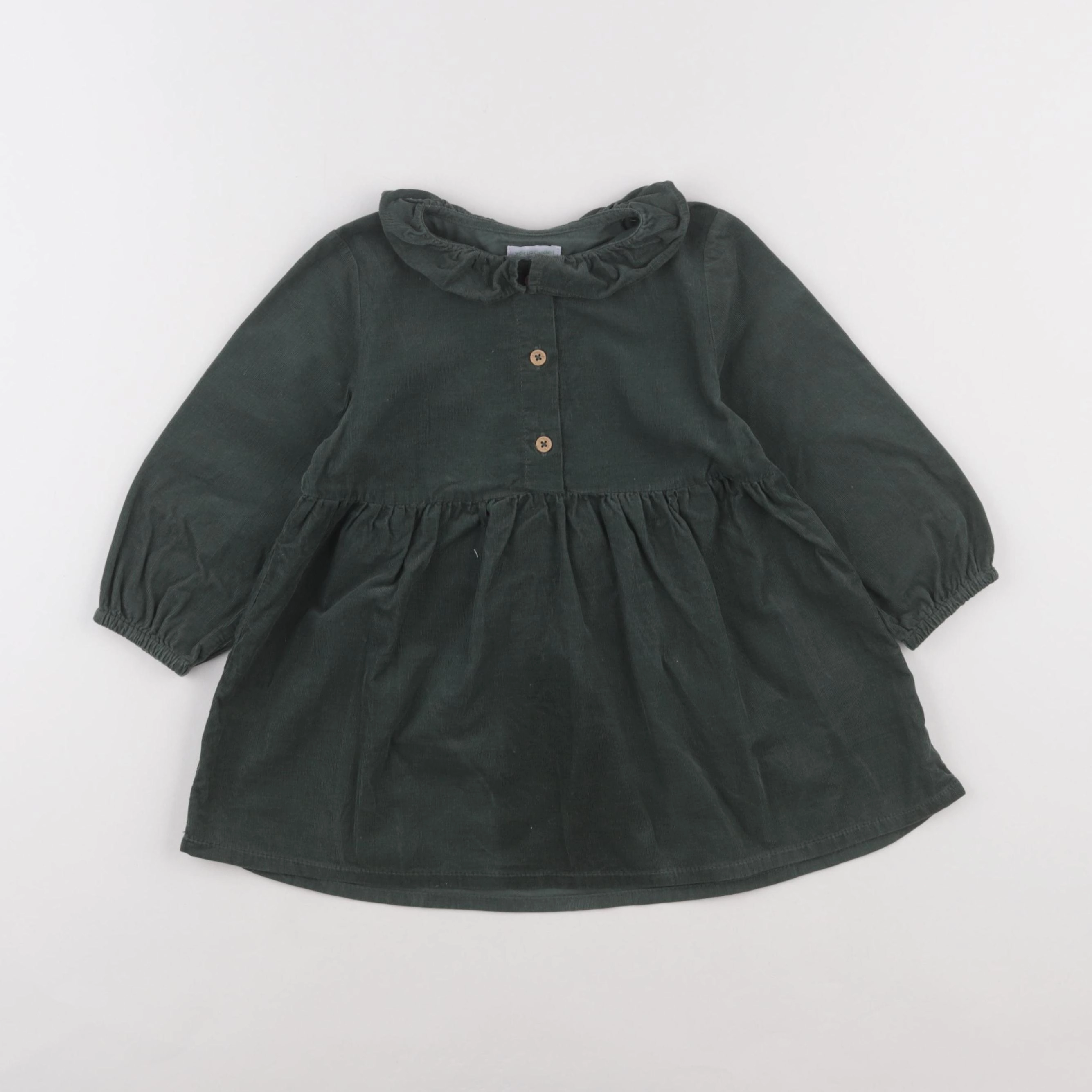 Vertbaudet - robe vert - 24 mois