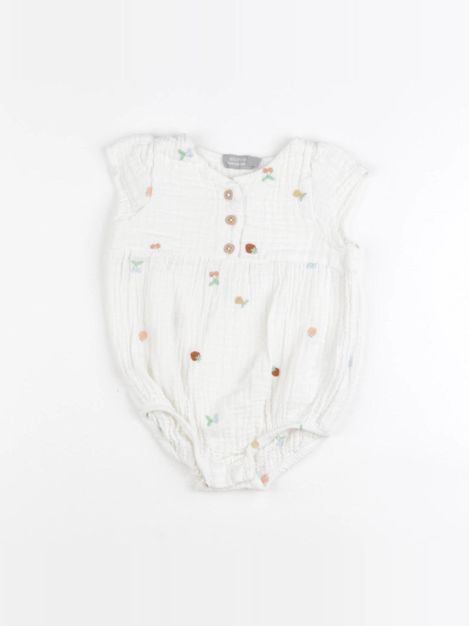 Boutchou - combinaison blanc - 9 mois