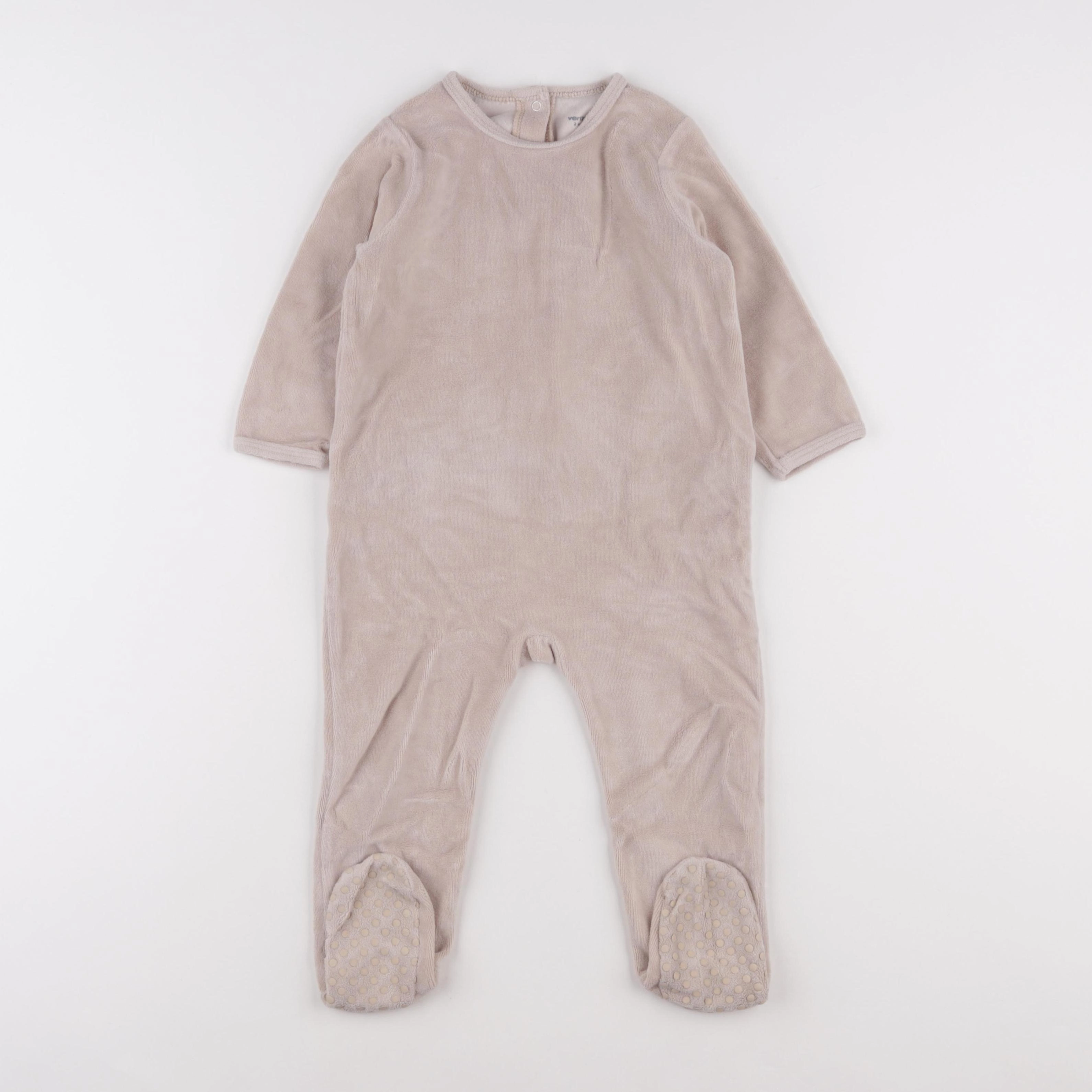 Vertbaudet - pyjama velours gris - 2 ans