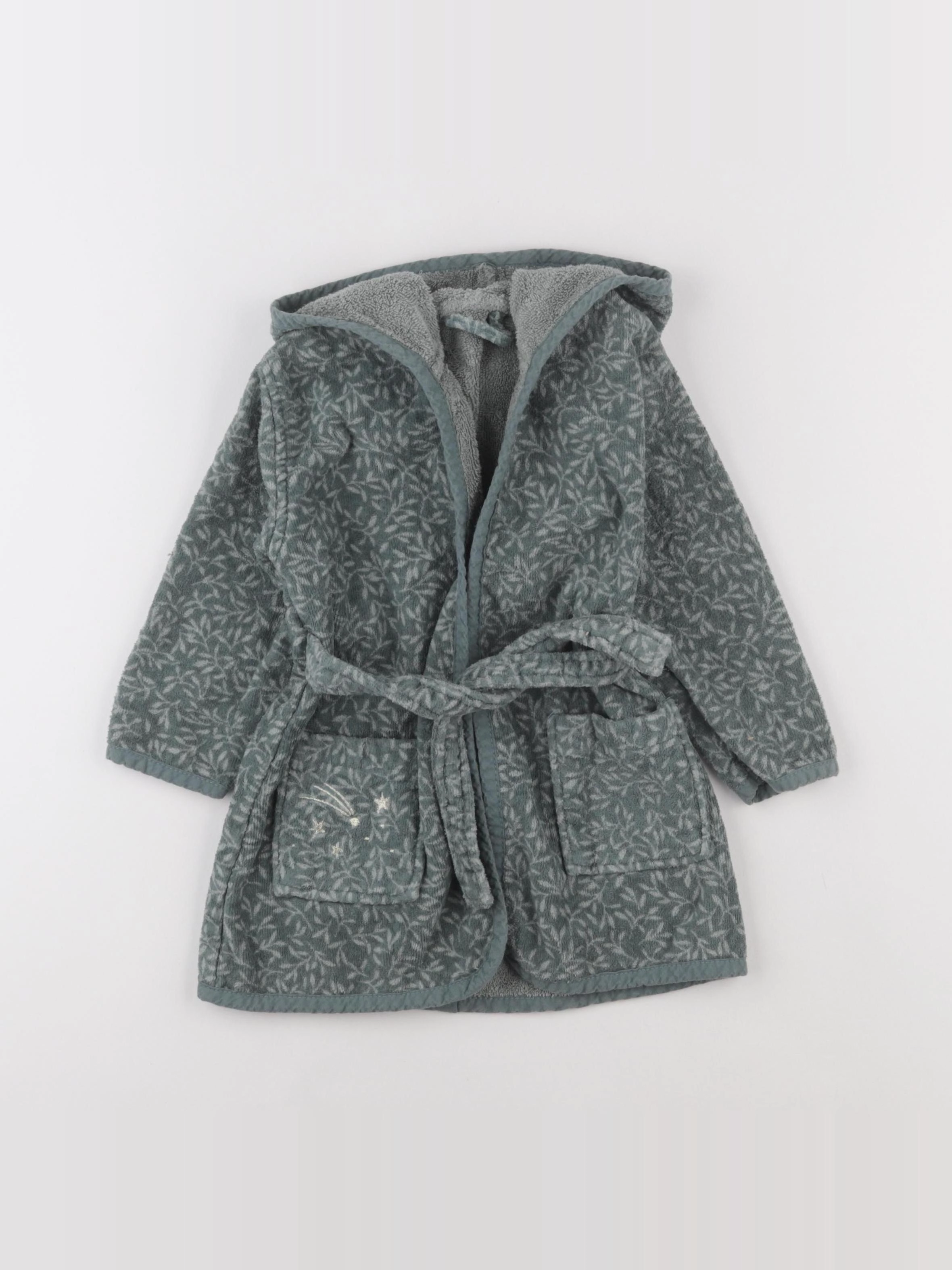 Vertbaudet - peignoir vert - 18 mois