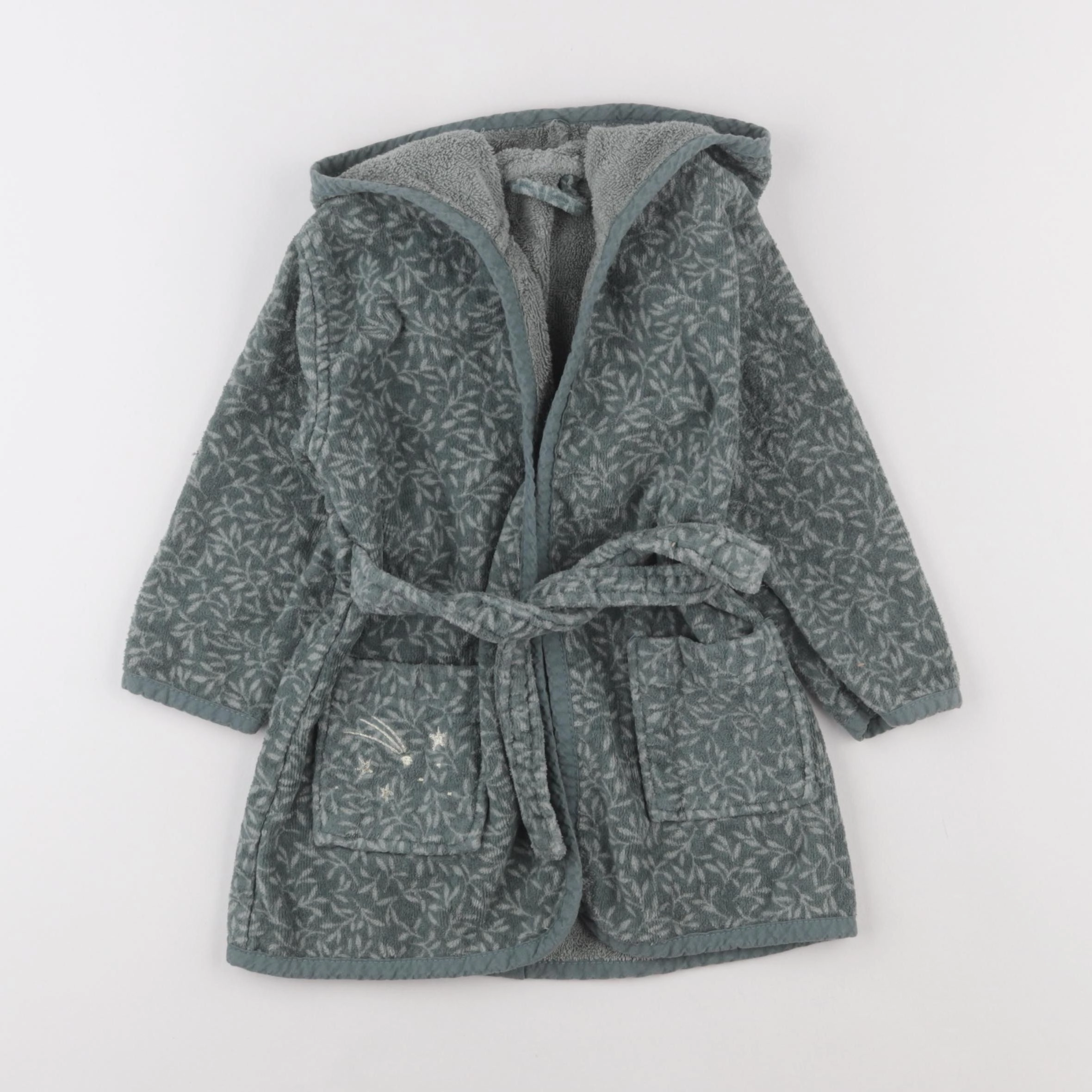 Vertbaudet - peignoir vert - 18 mois