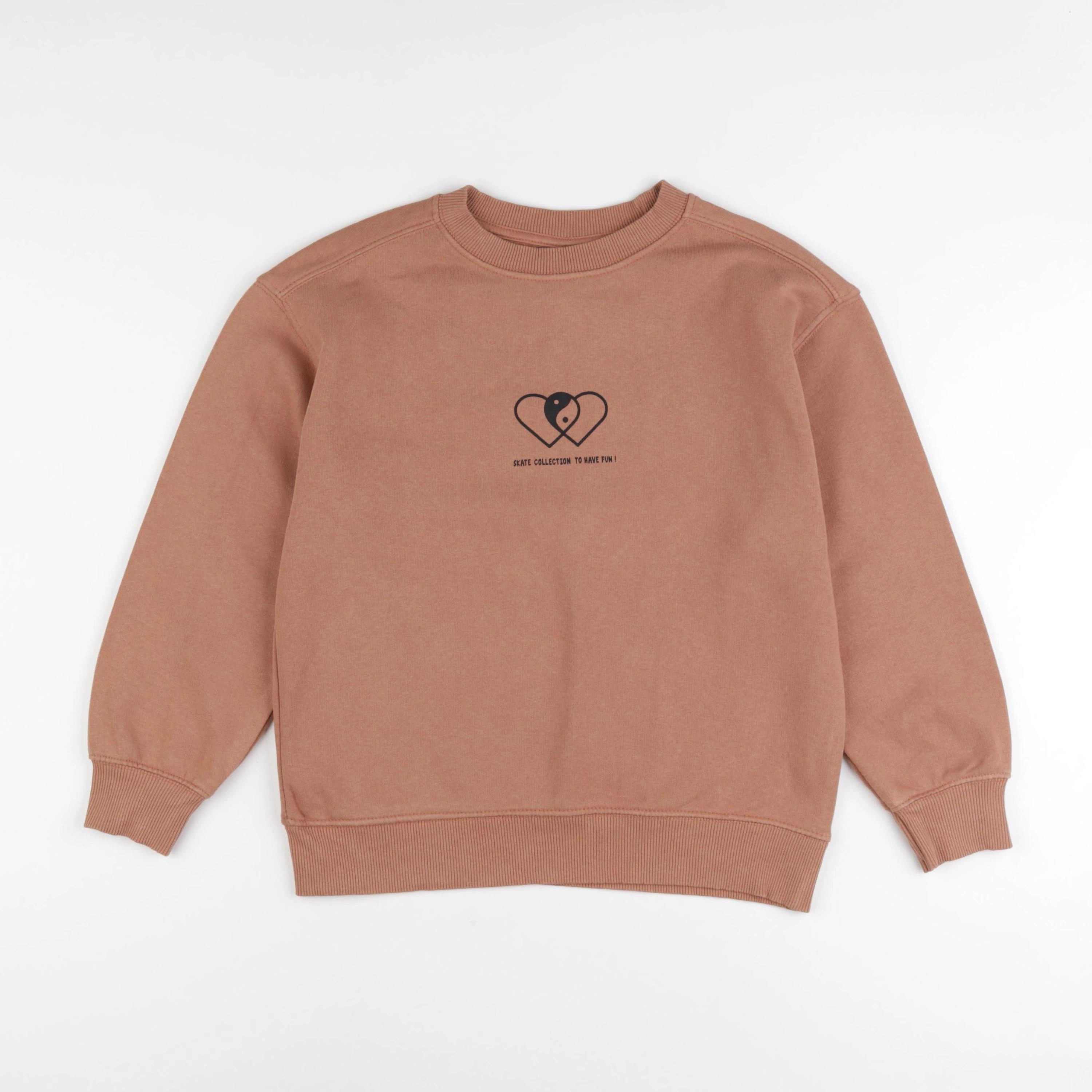 Zara - sweat marron - 8/9 ans