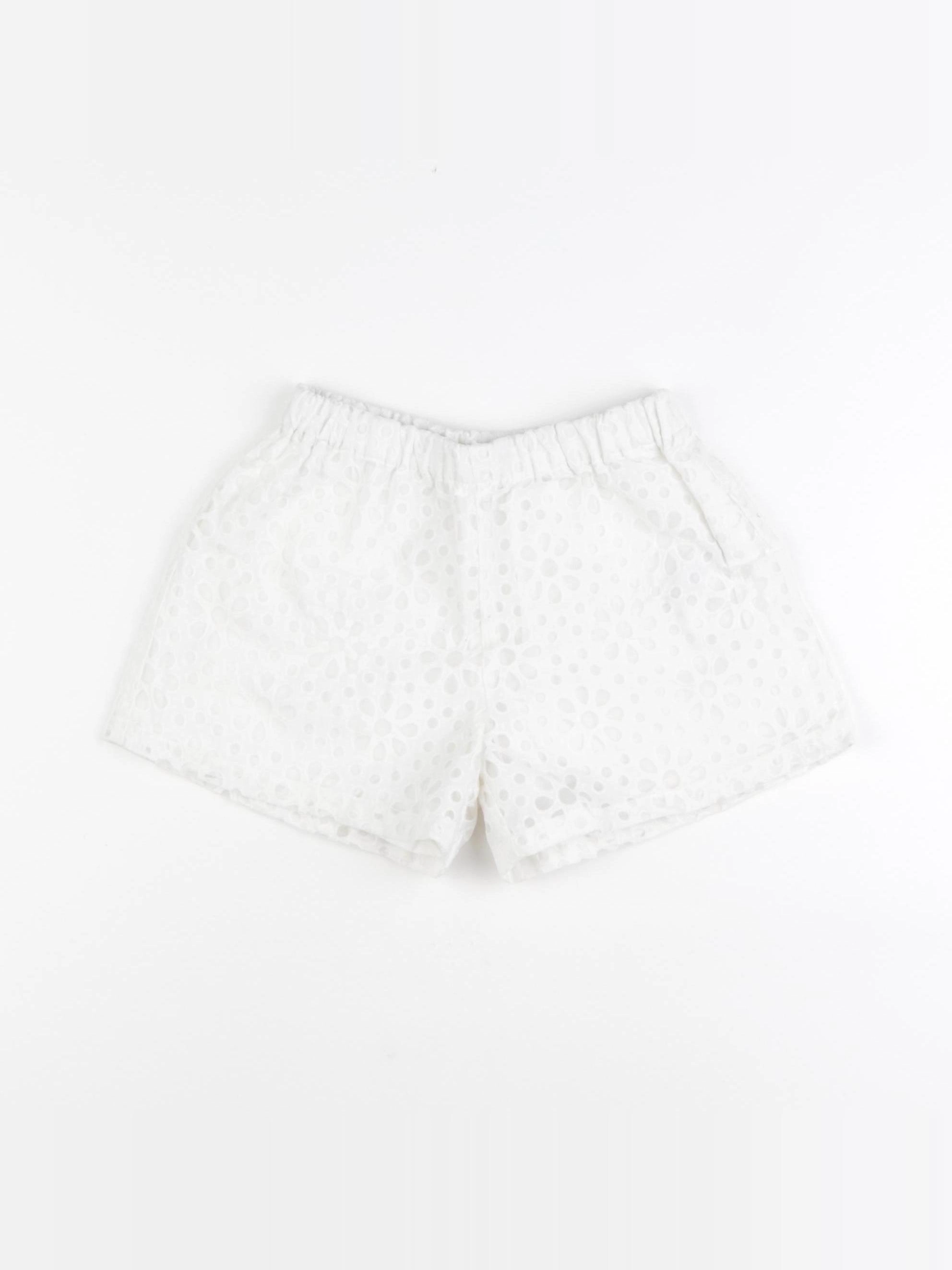 Zara - short blanc - 3/4 ans