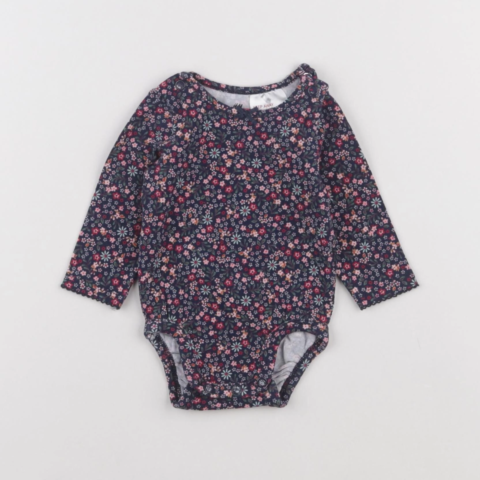 H&M - body bleu, rose - 1 mois