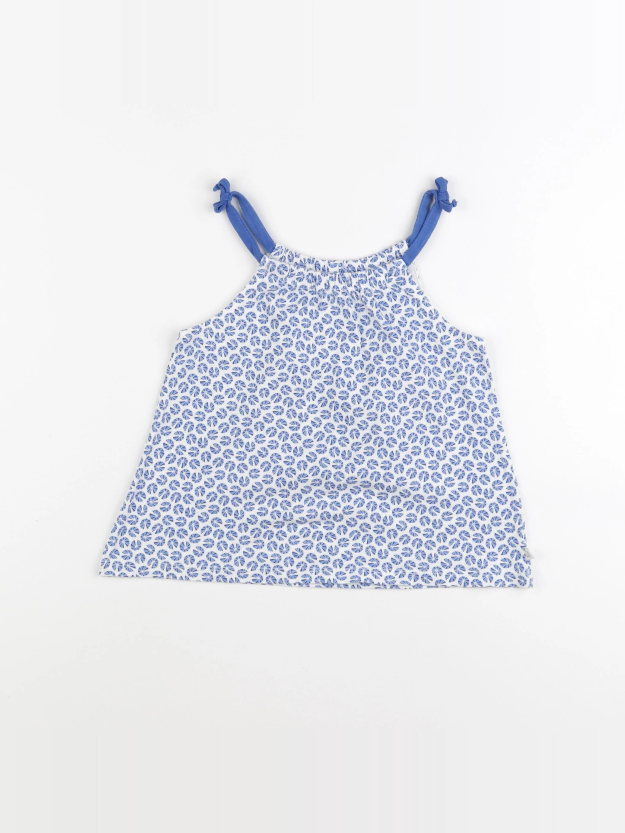Okaidi - débardeur blanc, bleu - 4 ans