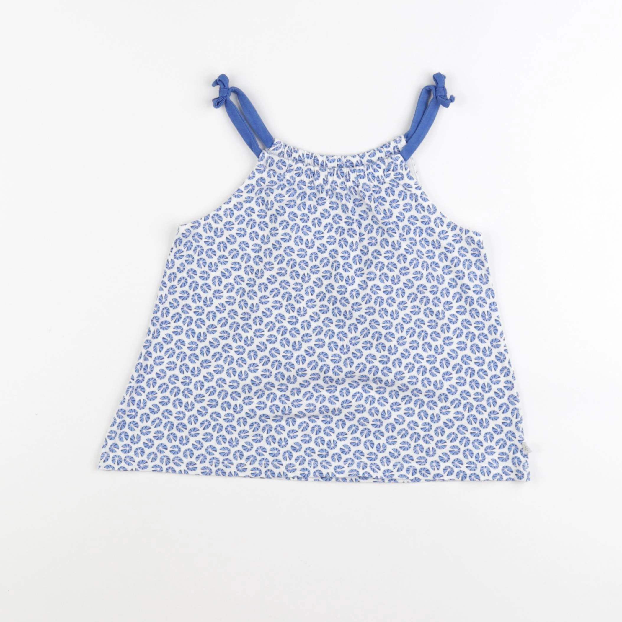 Okaidi - débardeur blanc, bleu - 4 ans