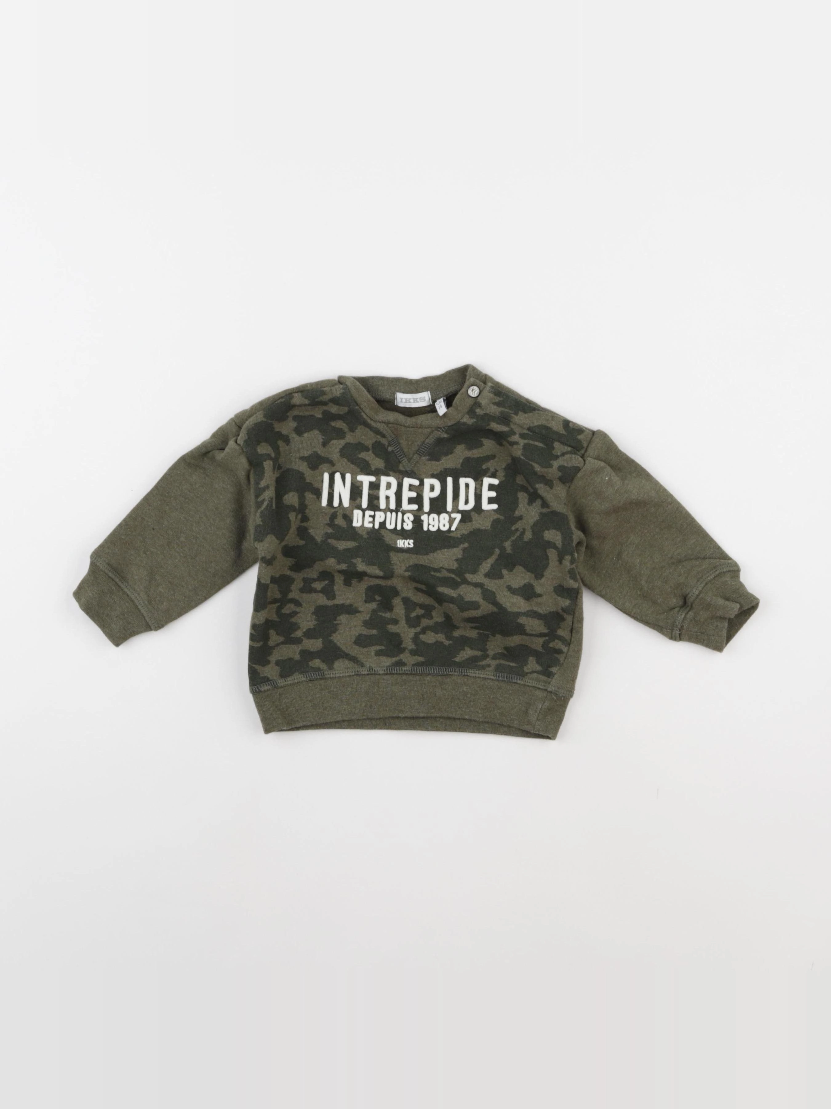 IKKS - sweat vert - 12 mois