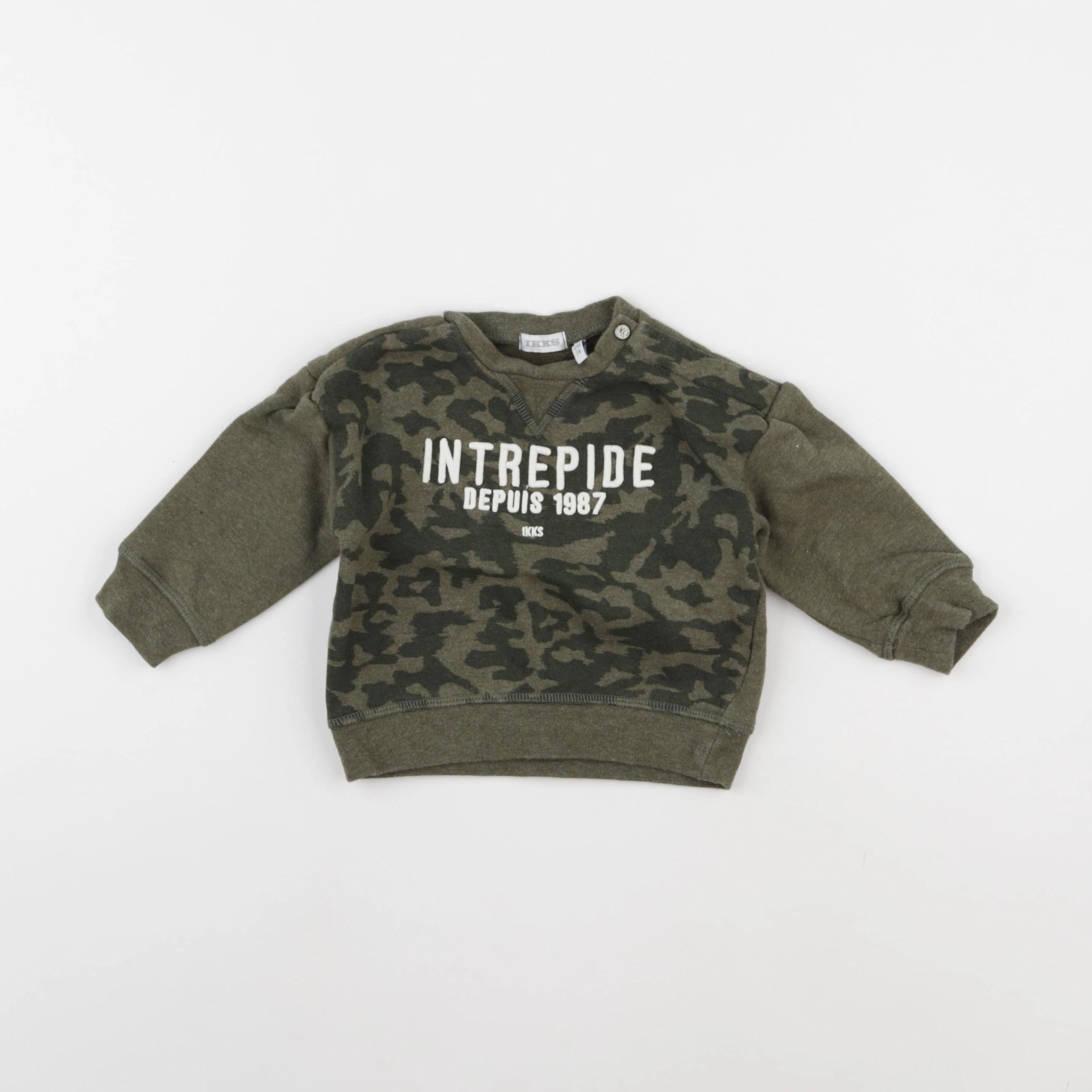 IKKS - sweat vert - 12 mois