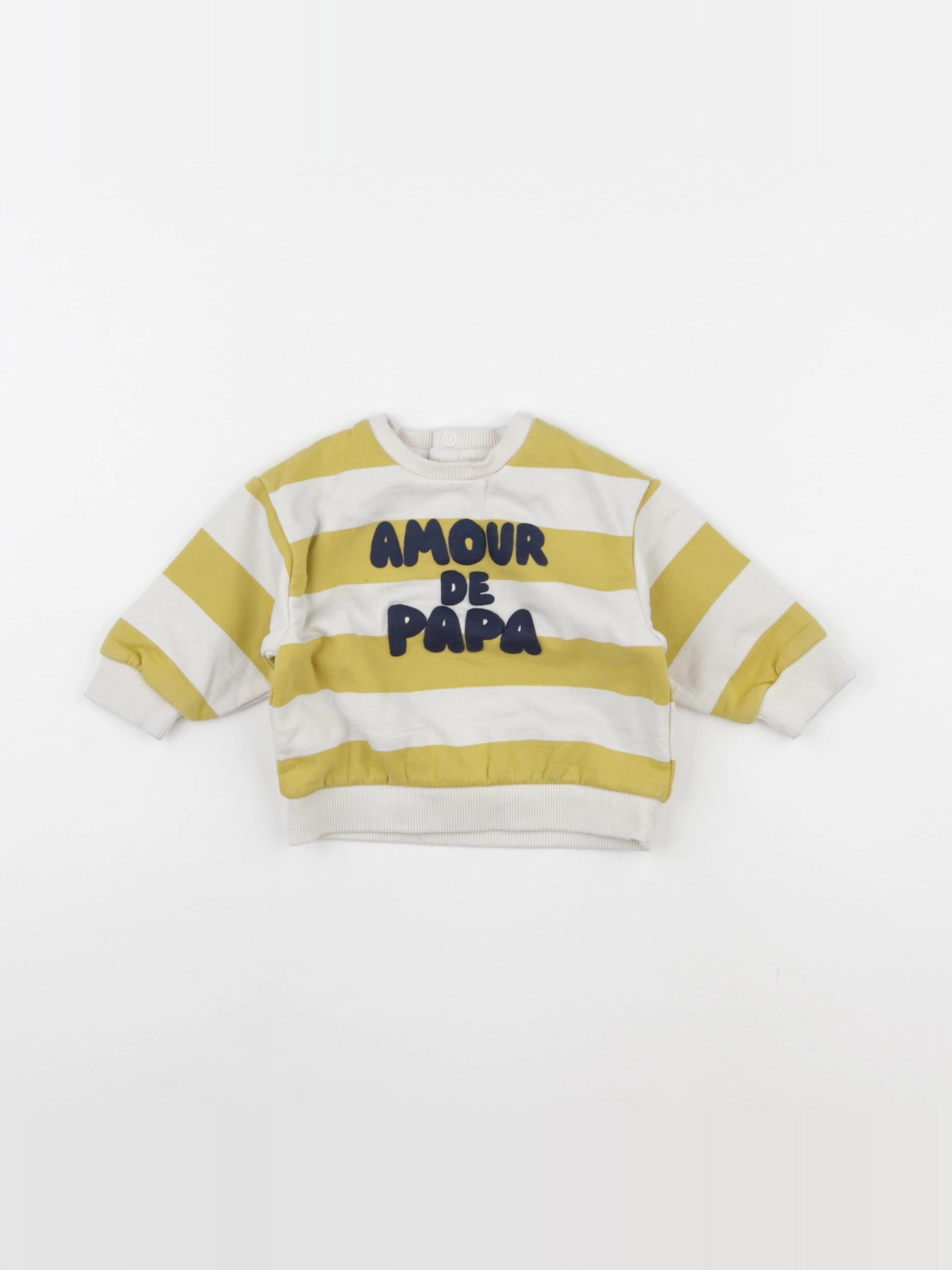 Tape à l'oeil - sweat jaune - 12 mois