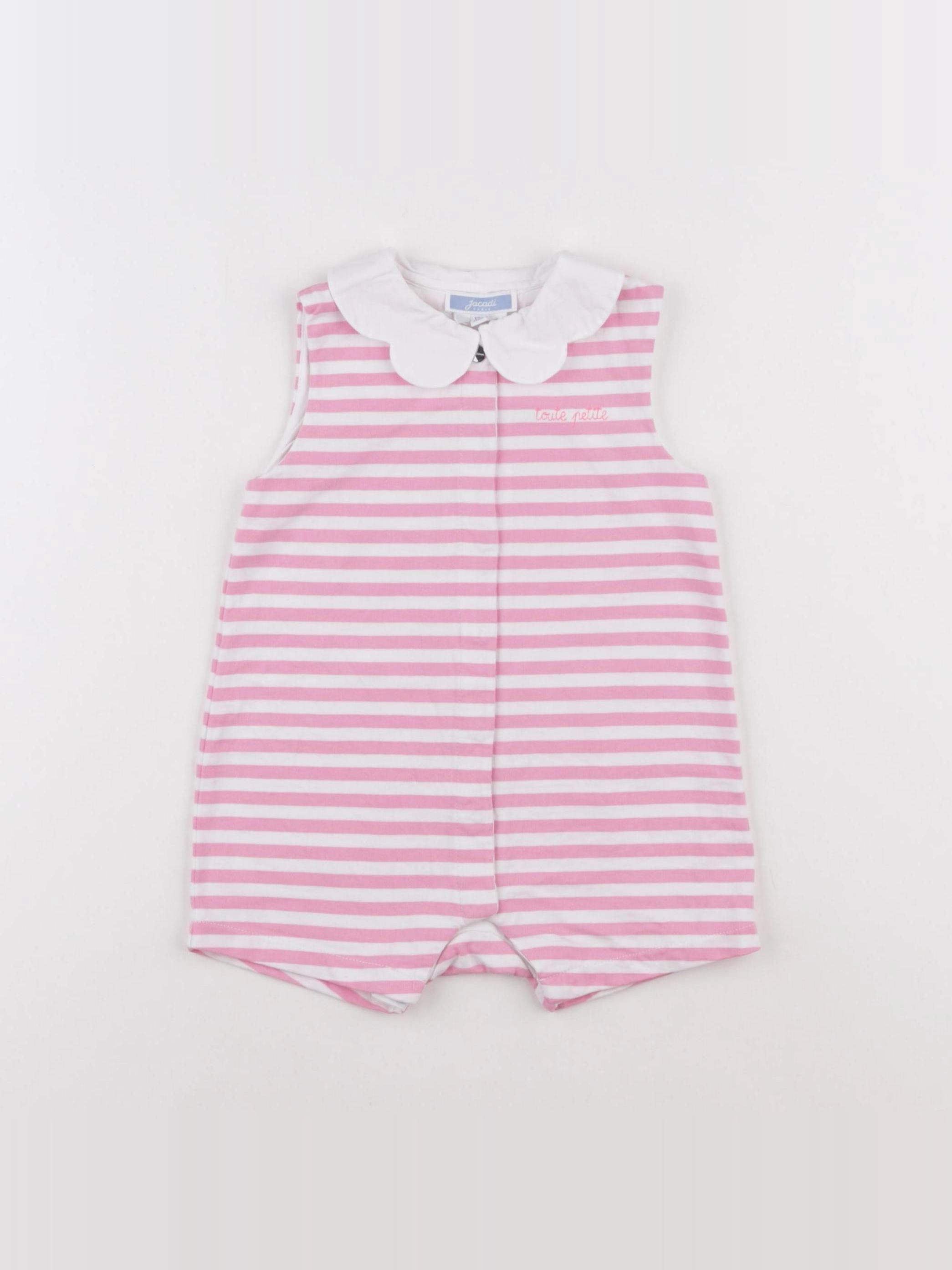 Jacadi - pyjama coton rose - 12 mois