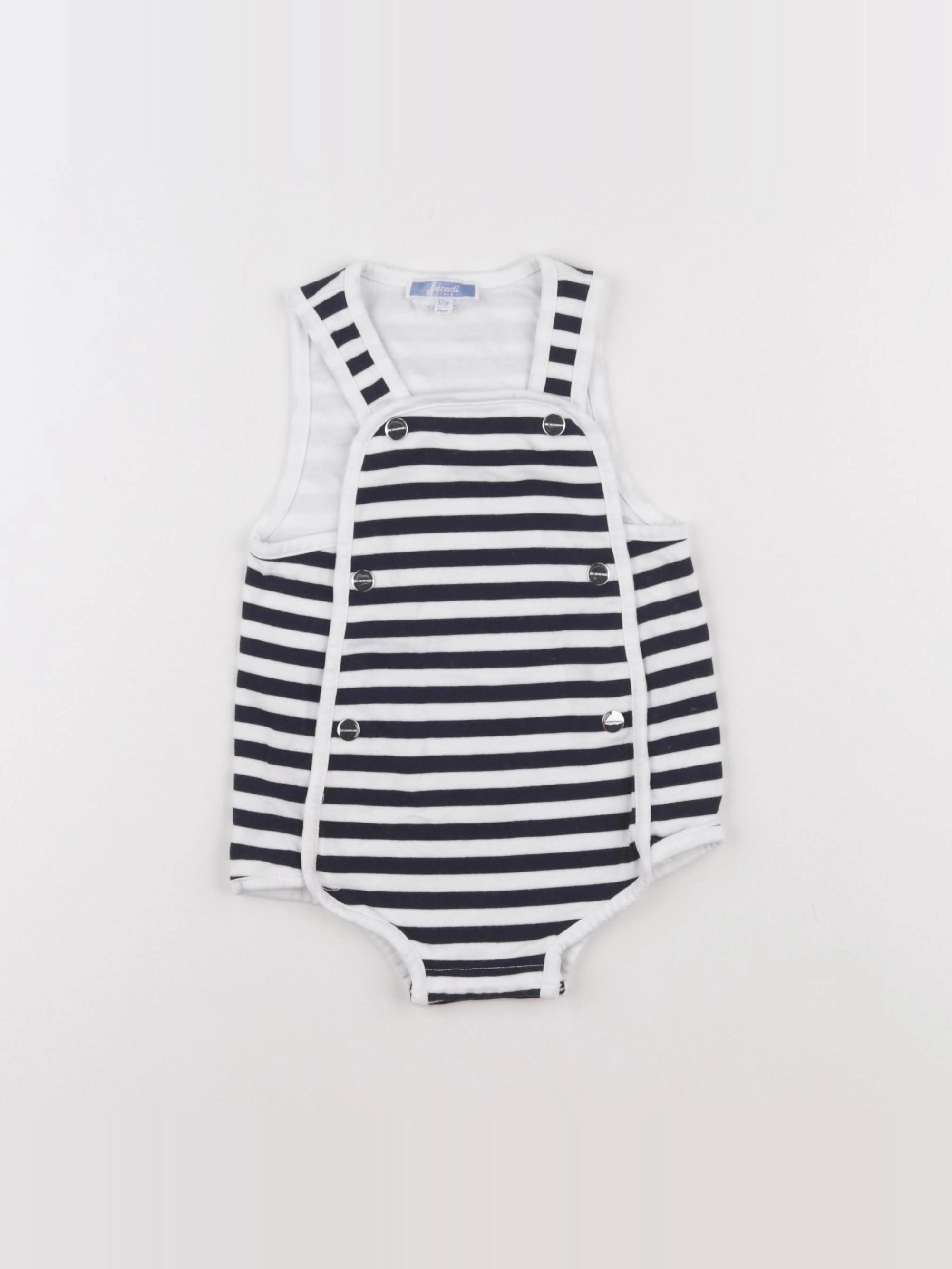 Jacadi - combinaison noir, blanc - 12 mois