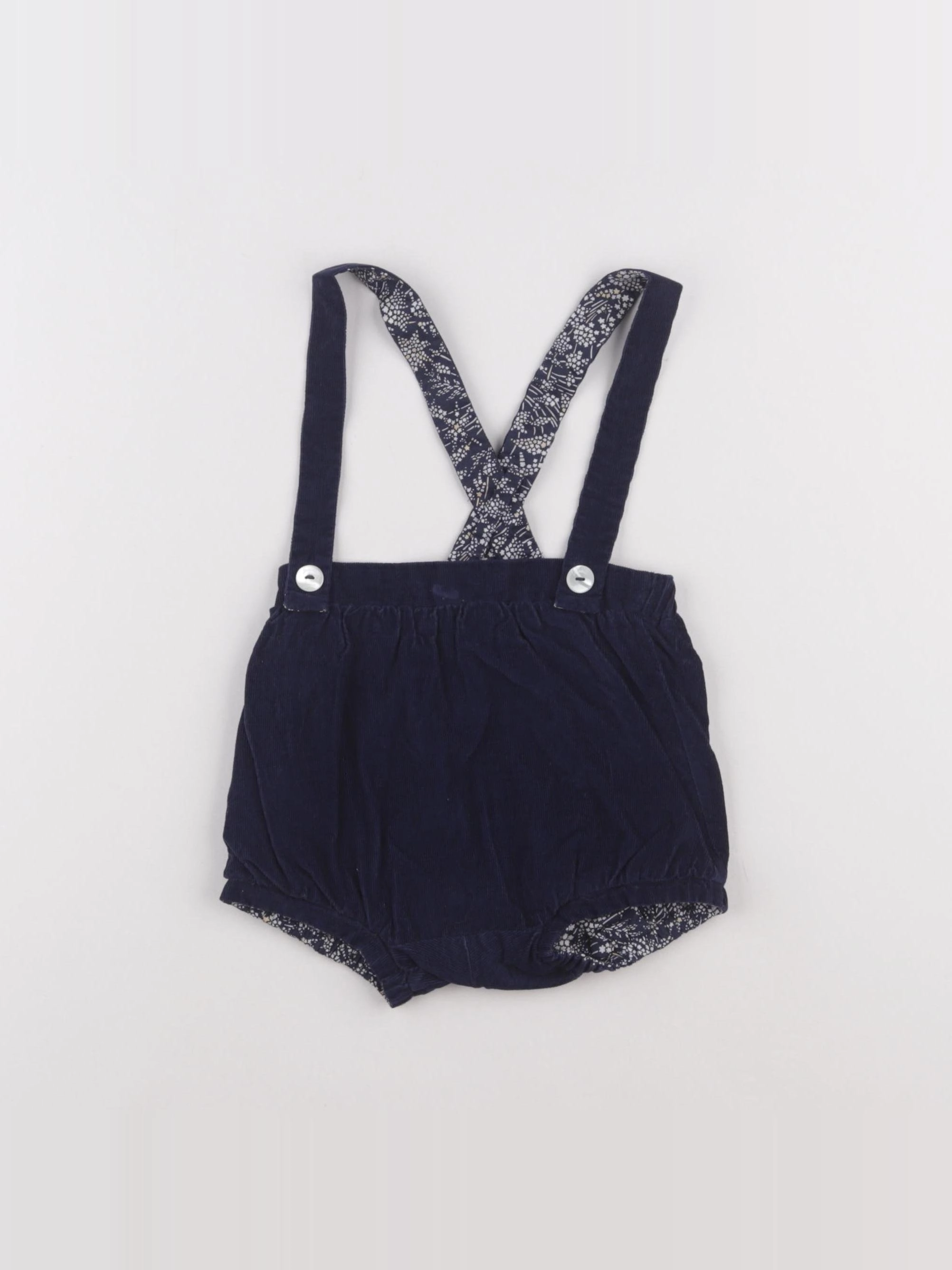 Jacadi - short réversible bleu - 12 mois
