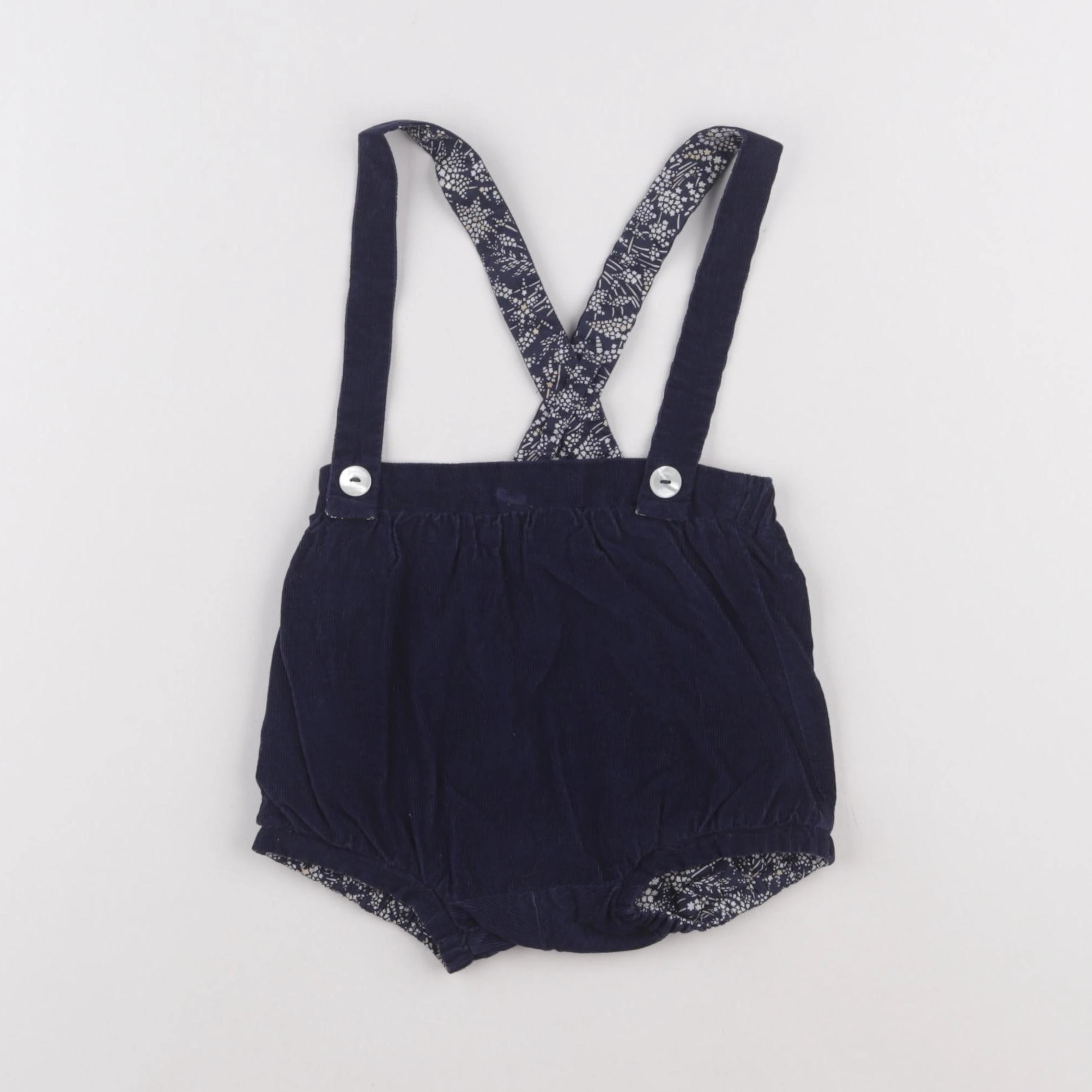 Jacadi - short réversible bleu - 12 mois
