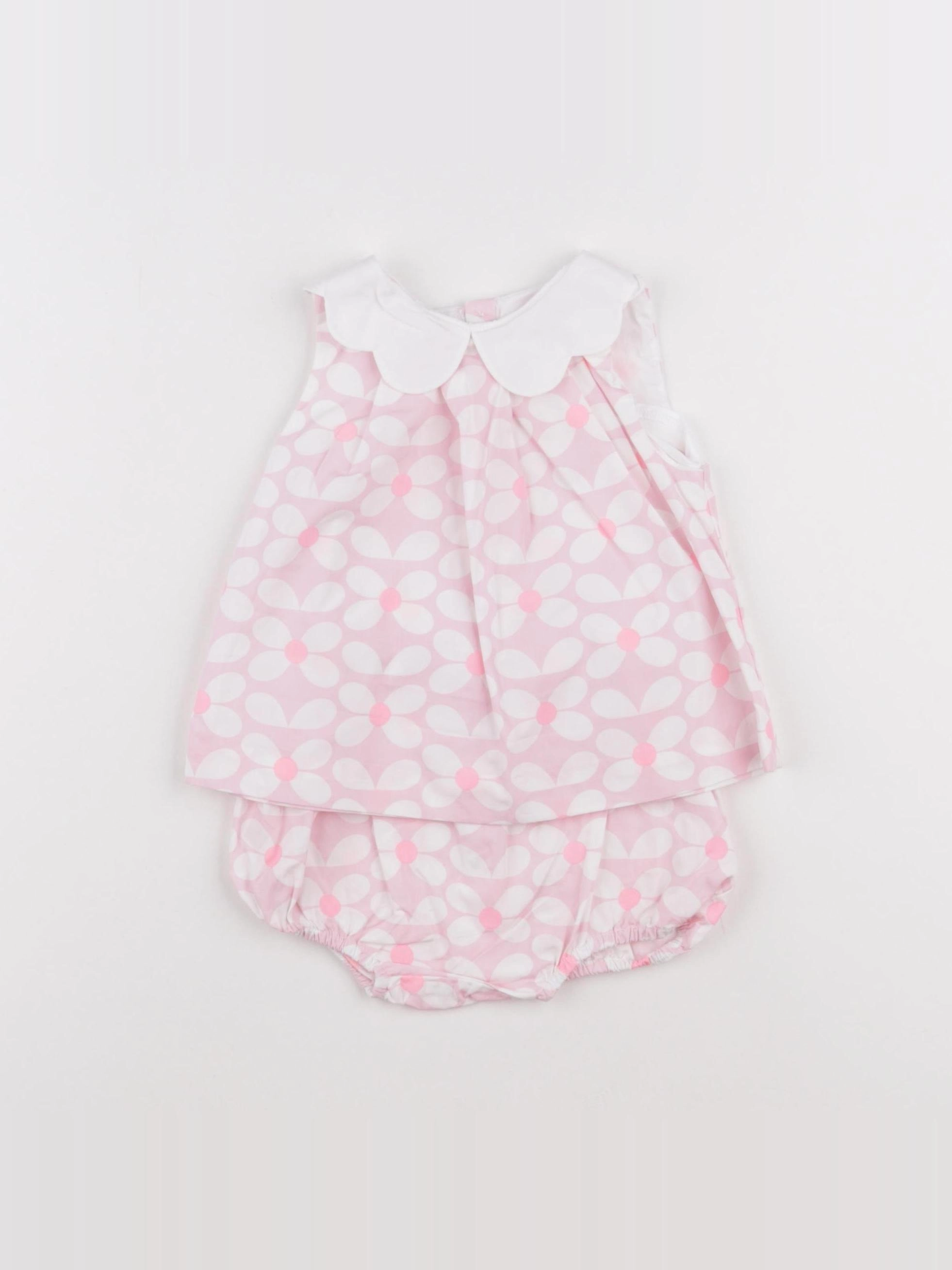Jacadi - ensemble rose - 12 mois