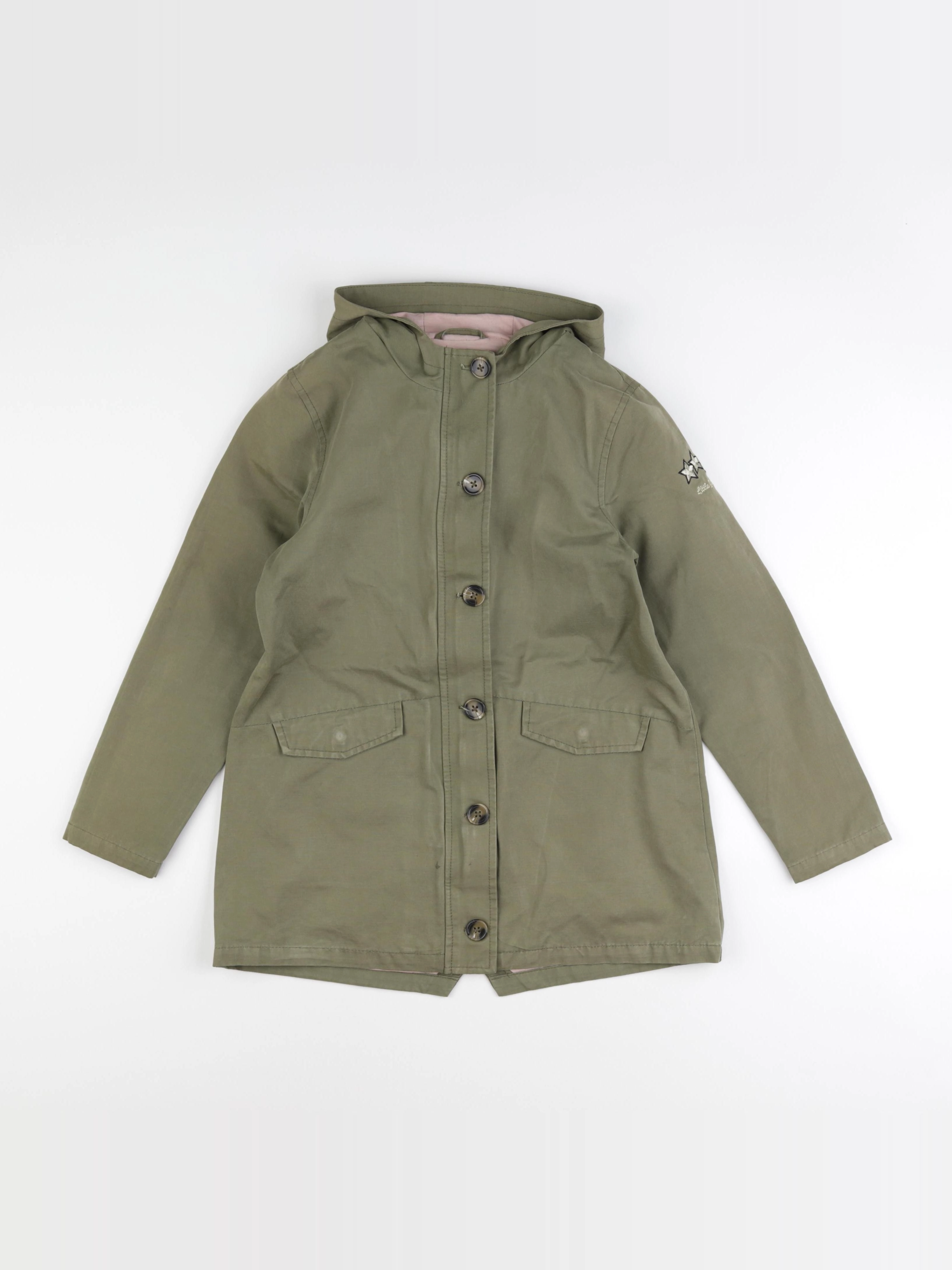 Vertbaudet - parka vert - 10 ans