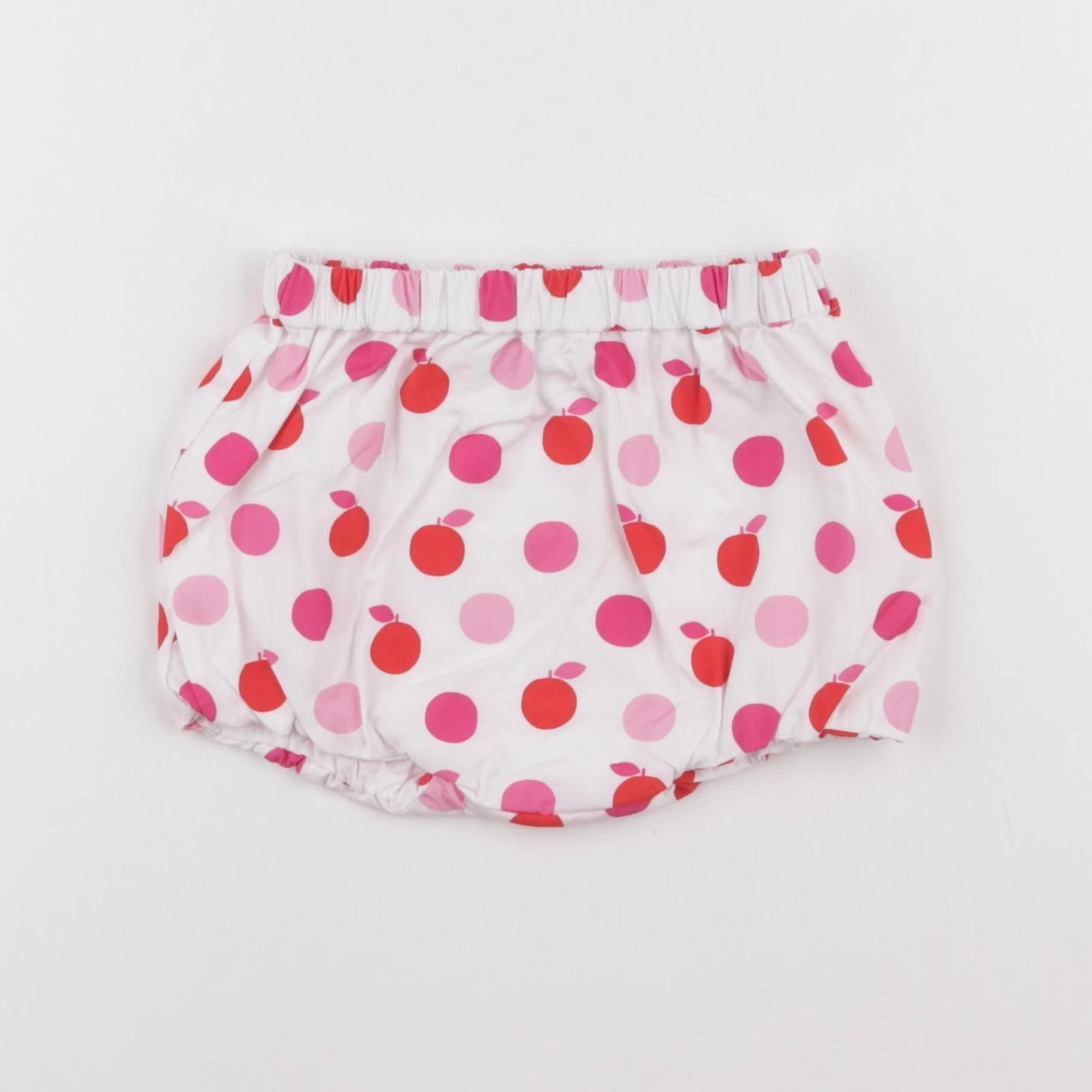 Jacadi - bloomer blanc, rose - 12 mois