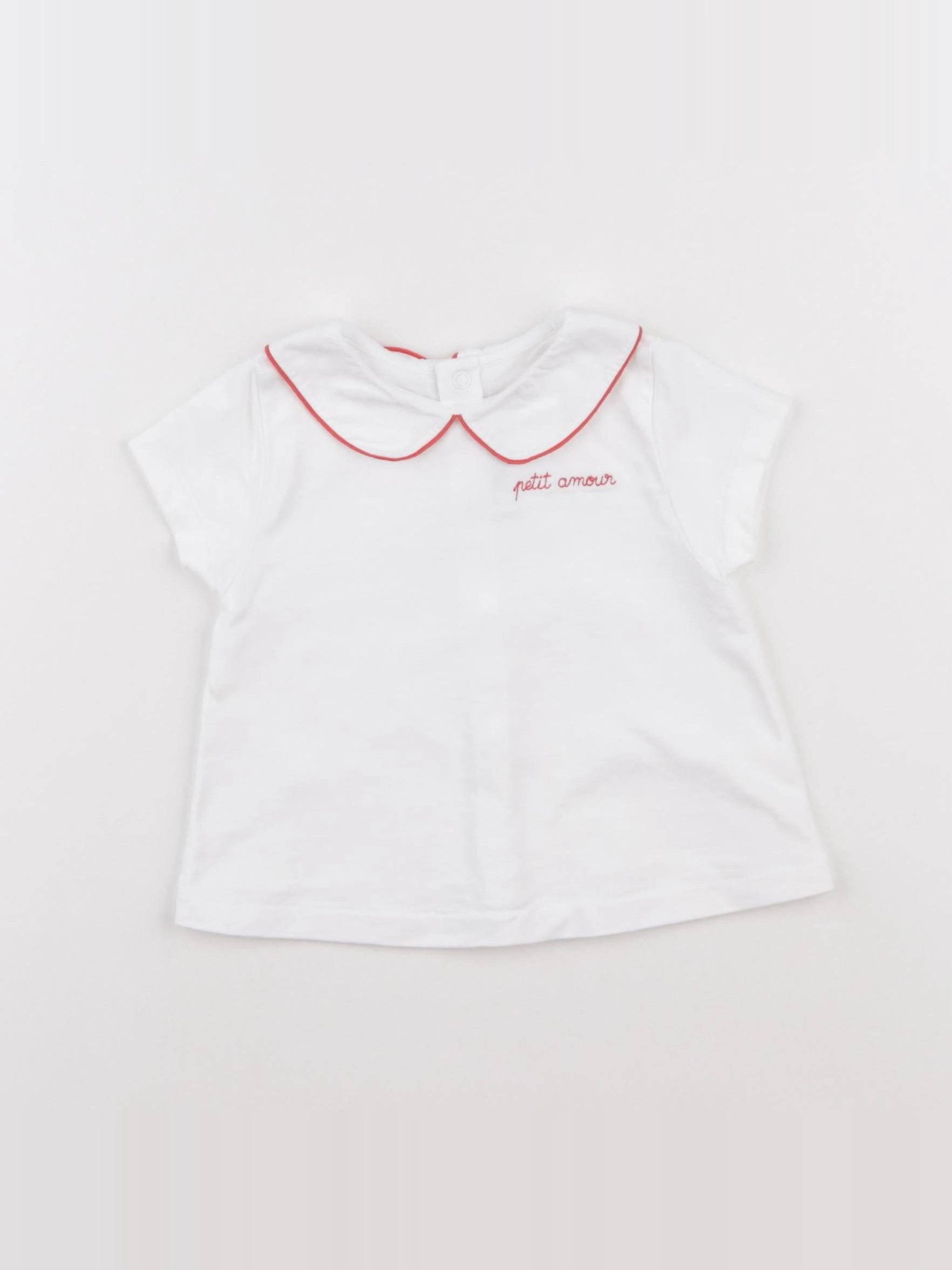 Jacadi - tee-shirt rouge - 12 mois