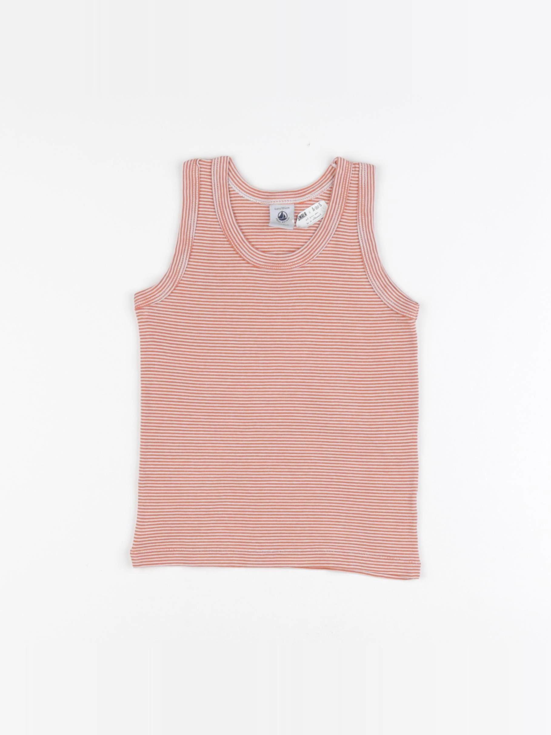 Petit Bateau - maillot de corps orange - 4 ans