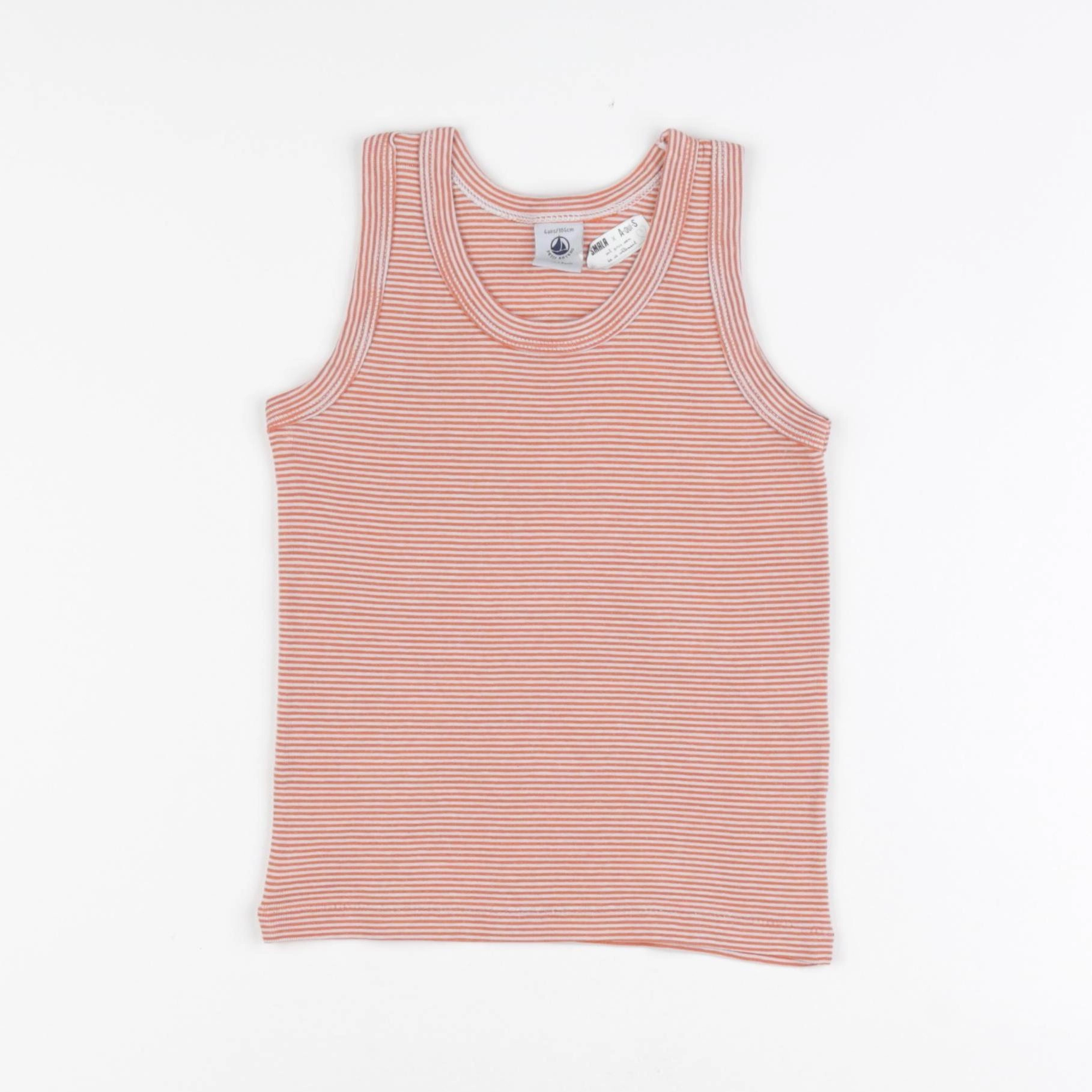 Petit Bateau - maillot de corps orange - 4 ans