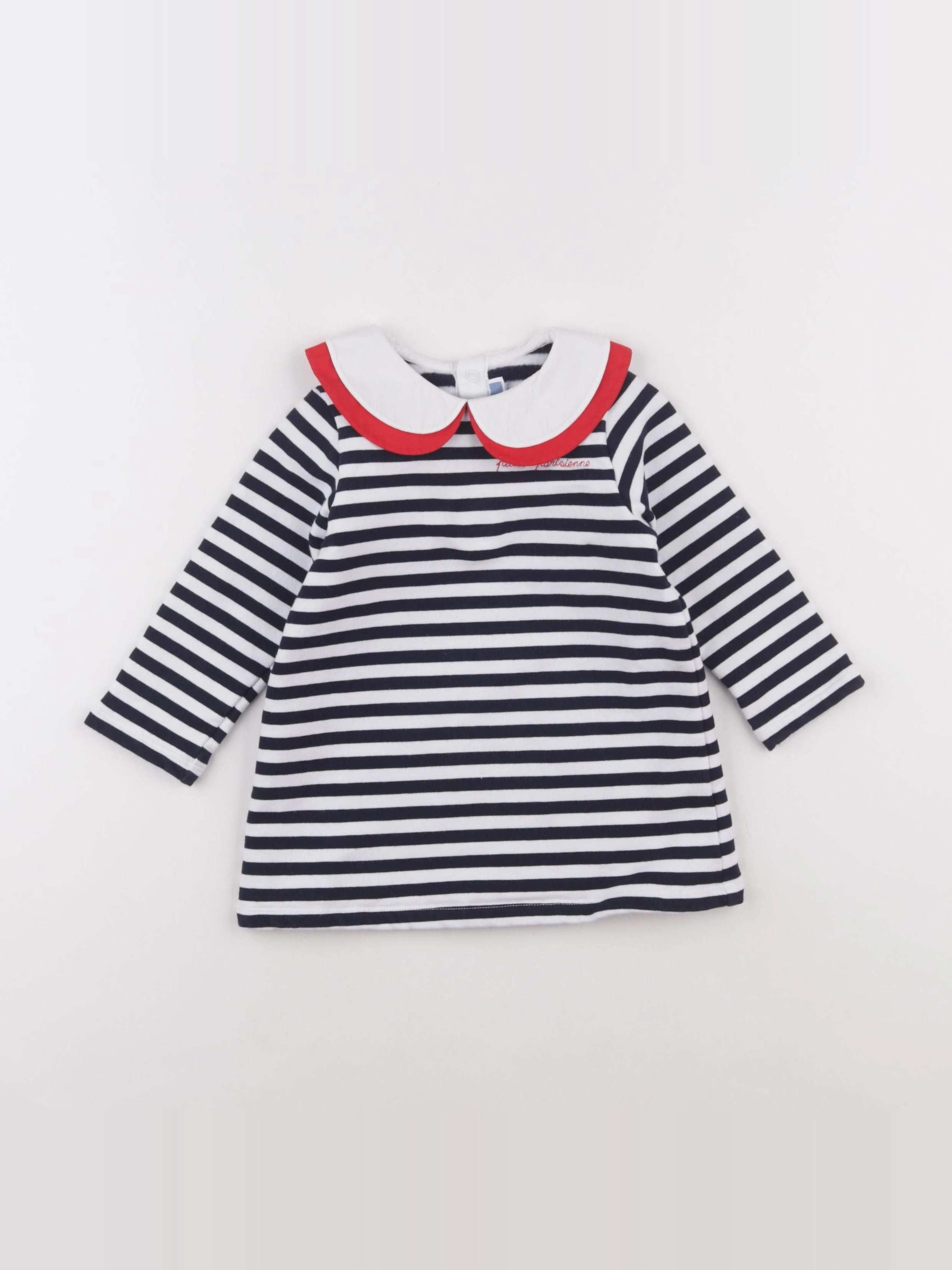 Jacadi - robe bleu, blanc - 24 mois