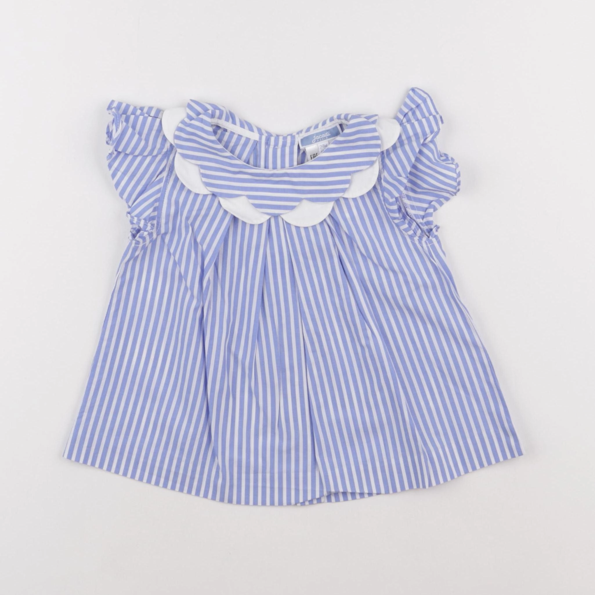 Jacadi - blouse bleu - 24 mois