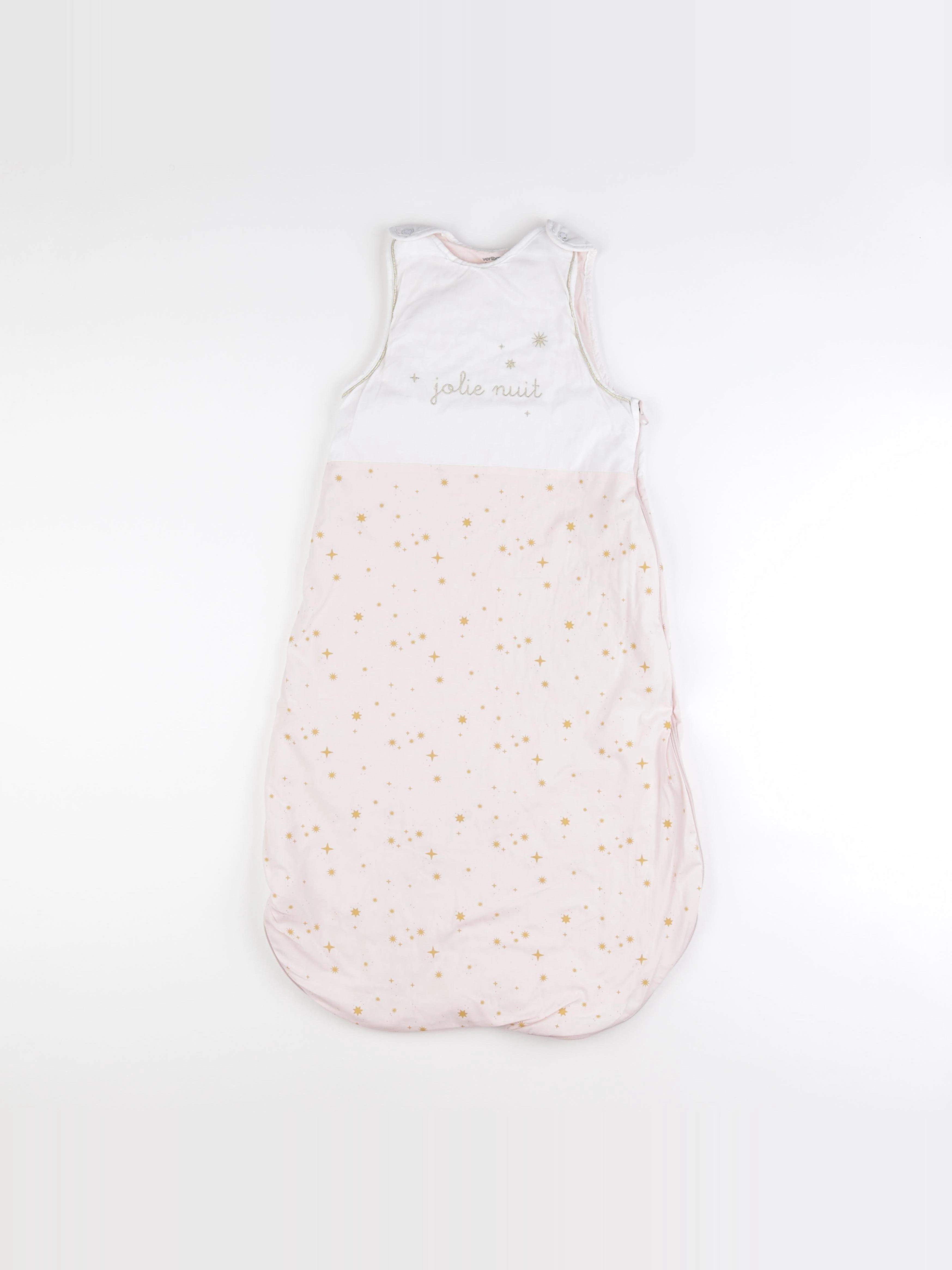 Vertbaudet - gigoteuse blanc, rose - 6/18 mois