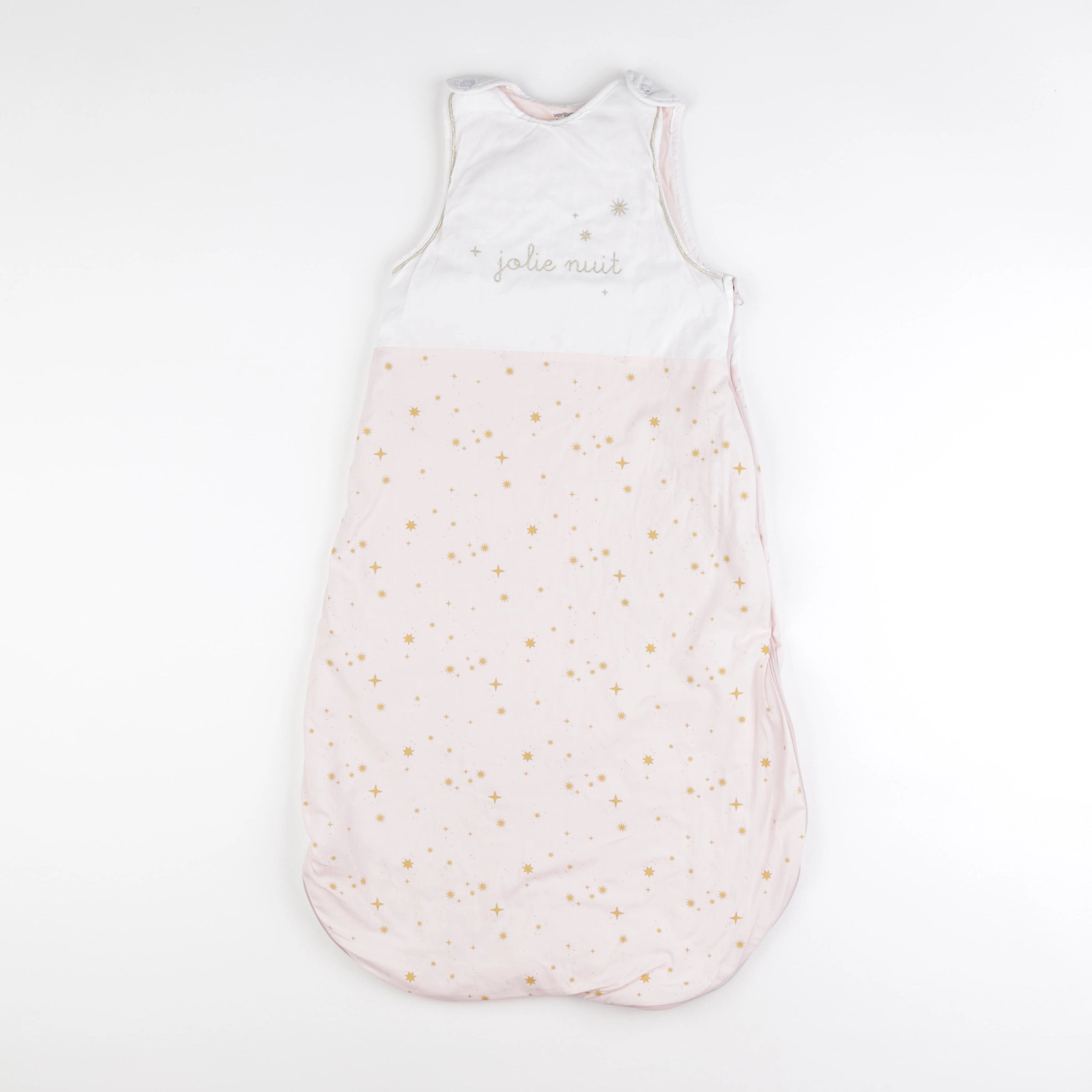 Vertbaudet - gigoteuse blanc, rose - 6/18 mois