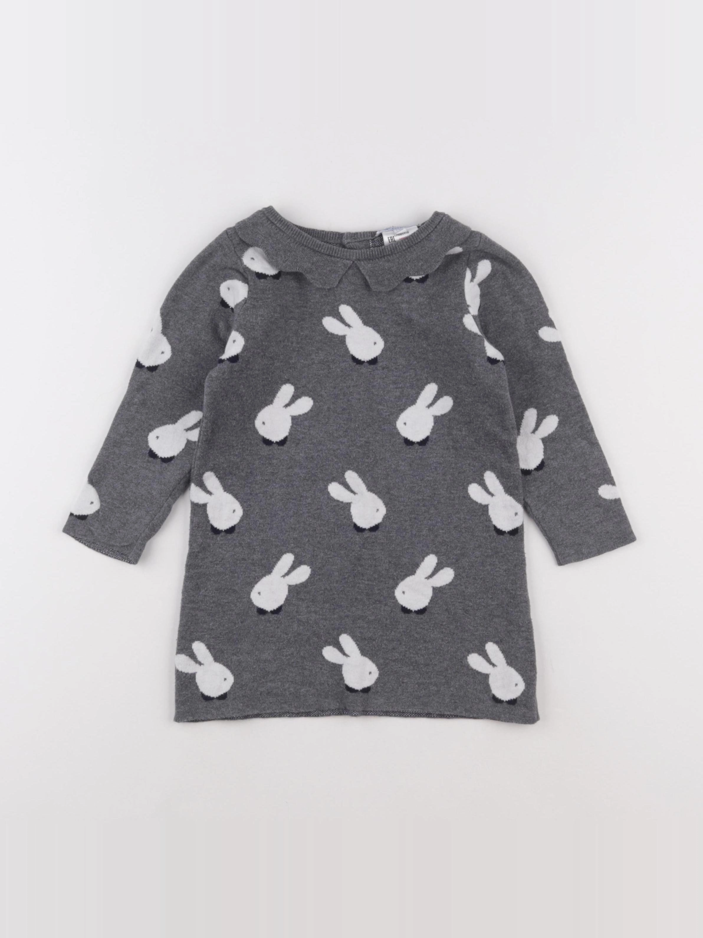 Jacadi - robe gris - 24 mois