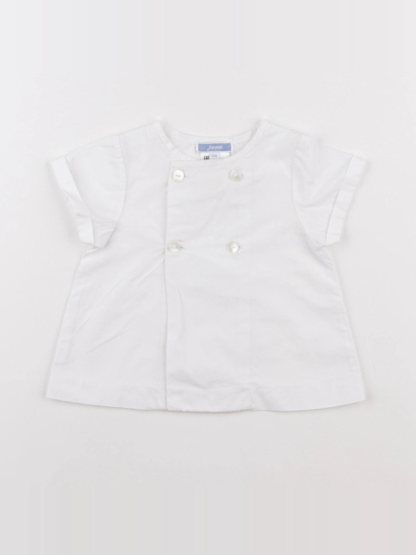 Jacadi - blouse blanc - 12 mois