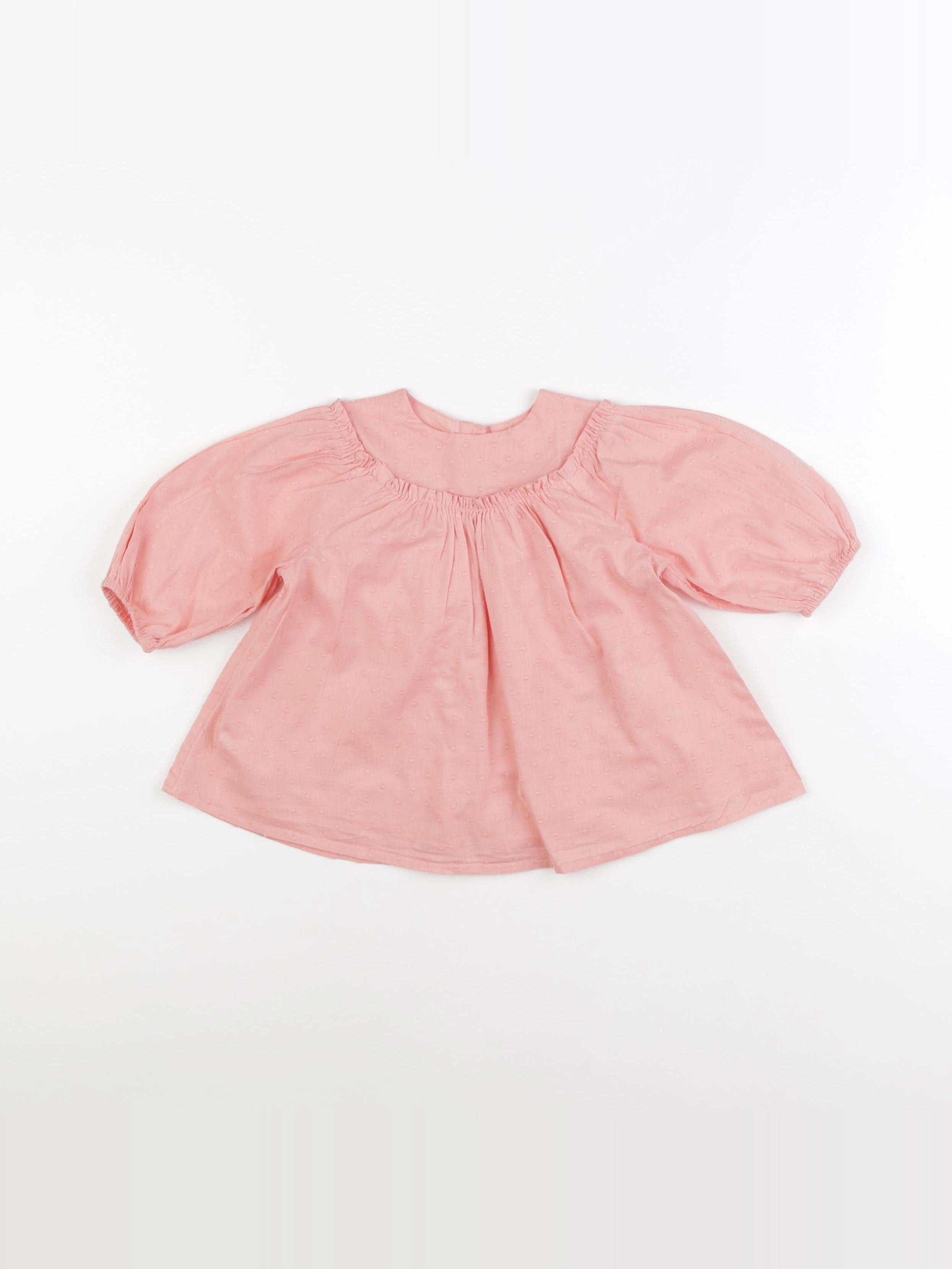 Vertbaudet - robe rose - 3 mois