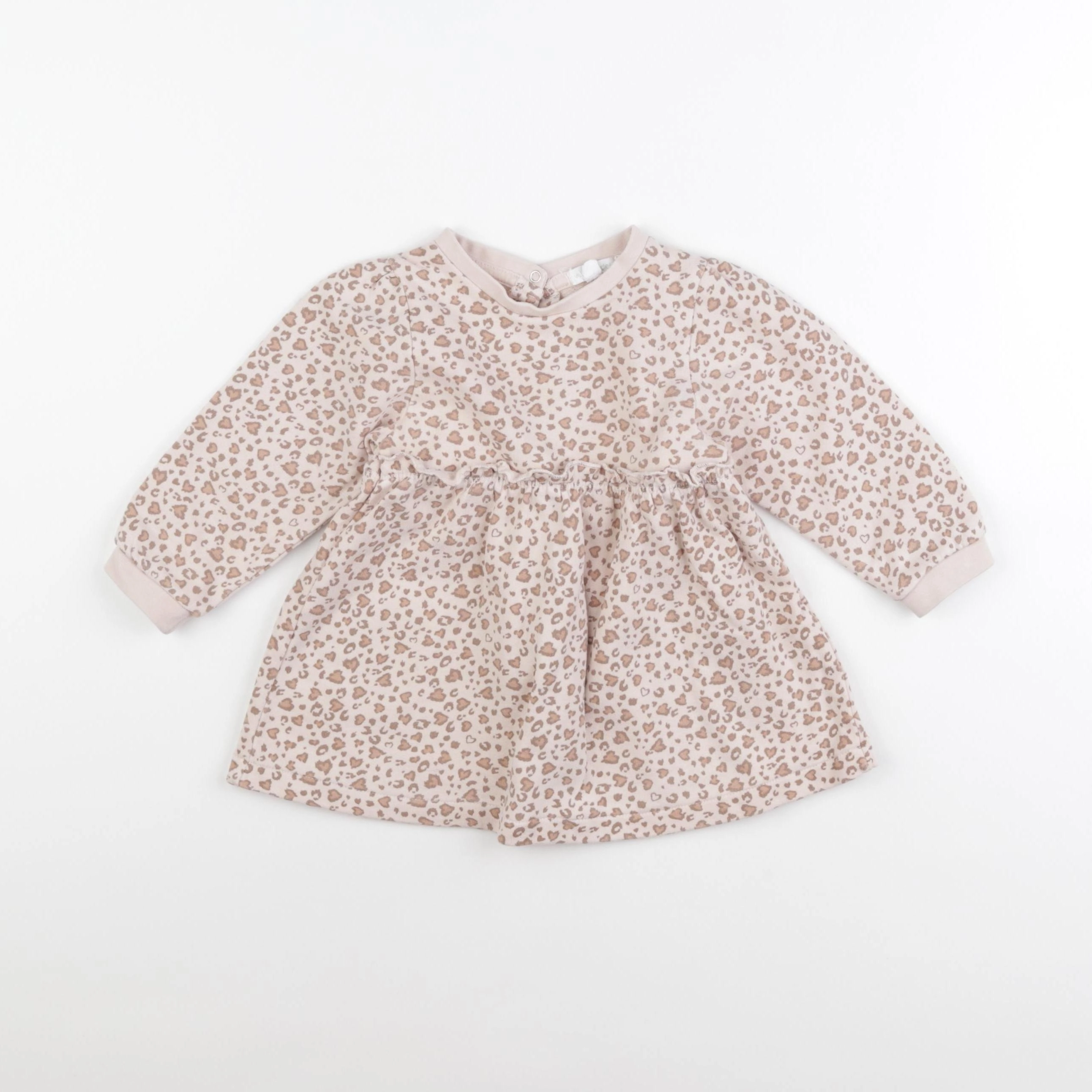 Vertbaudet - robe beige - 12 mois