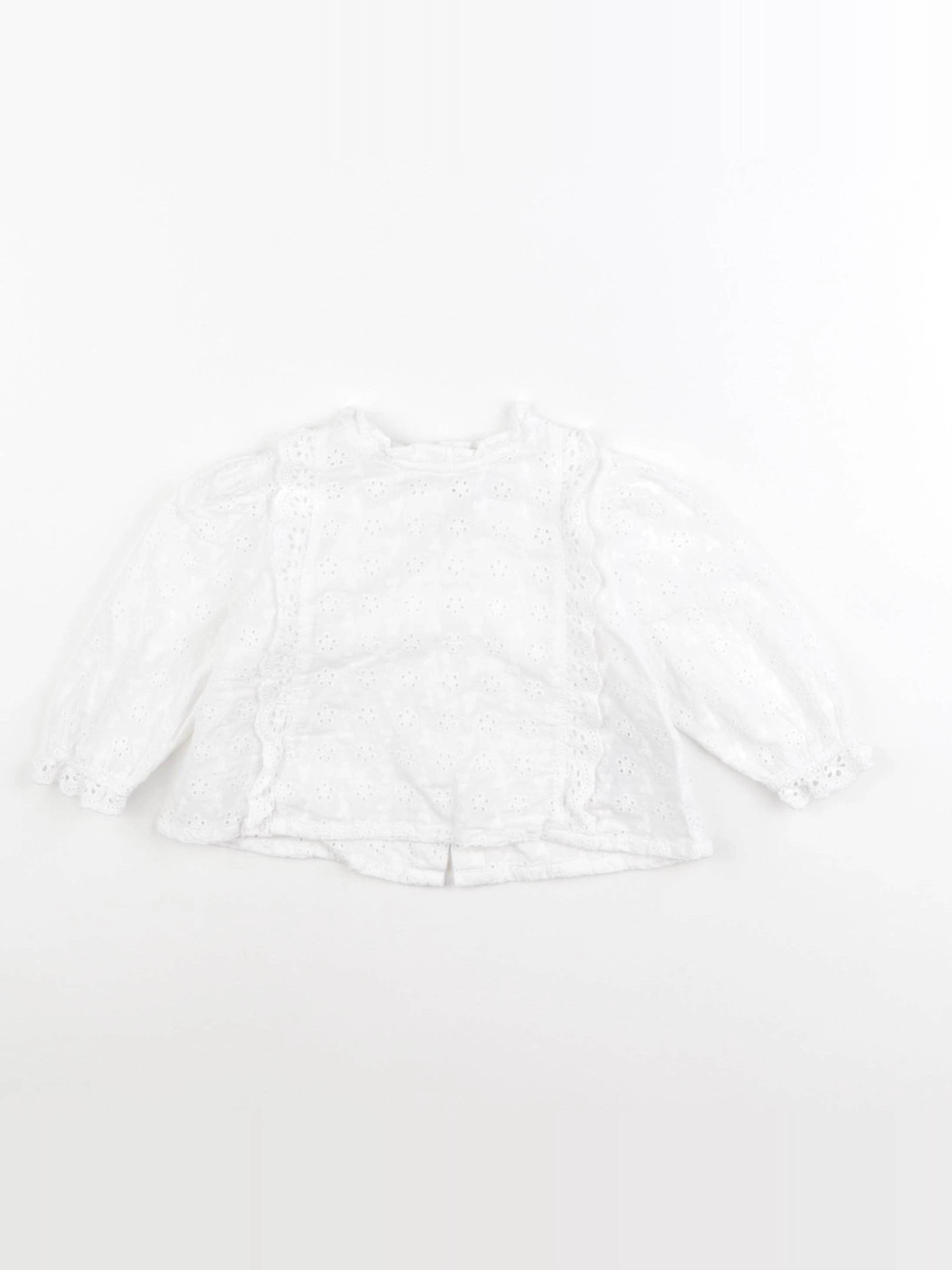 Vertbaudet - blouse blanc - 12 mois