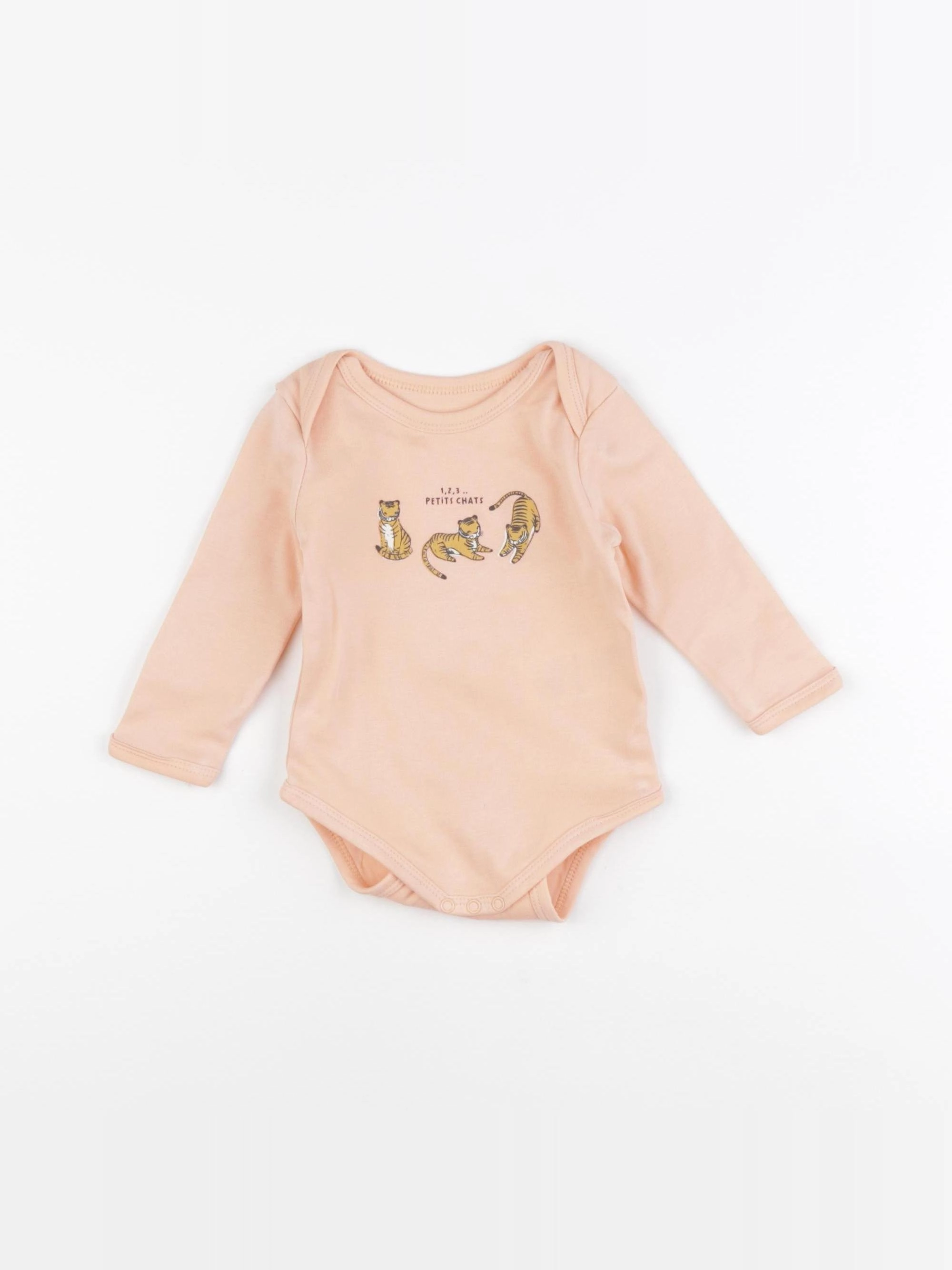 Vertbaudet - body orange - 6 mois