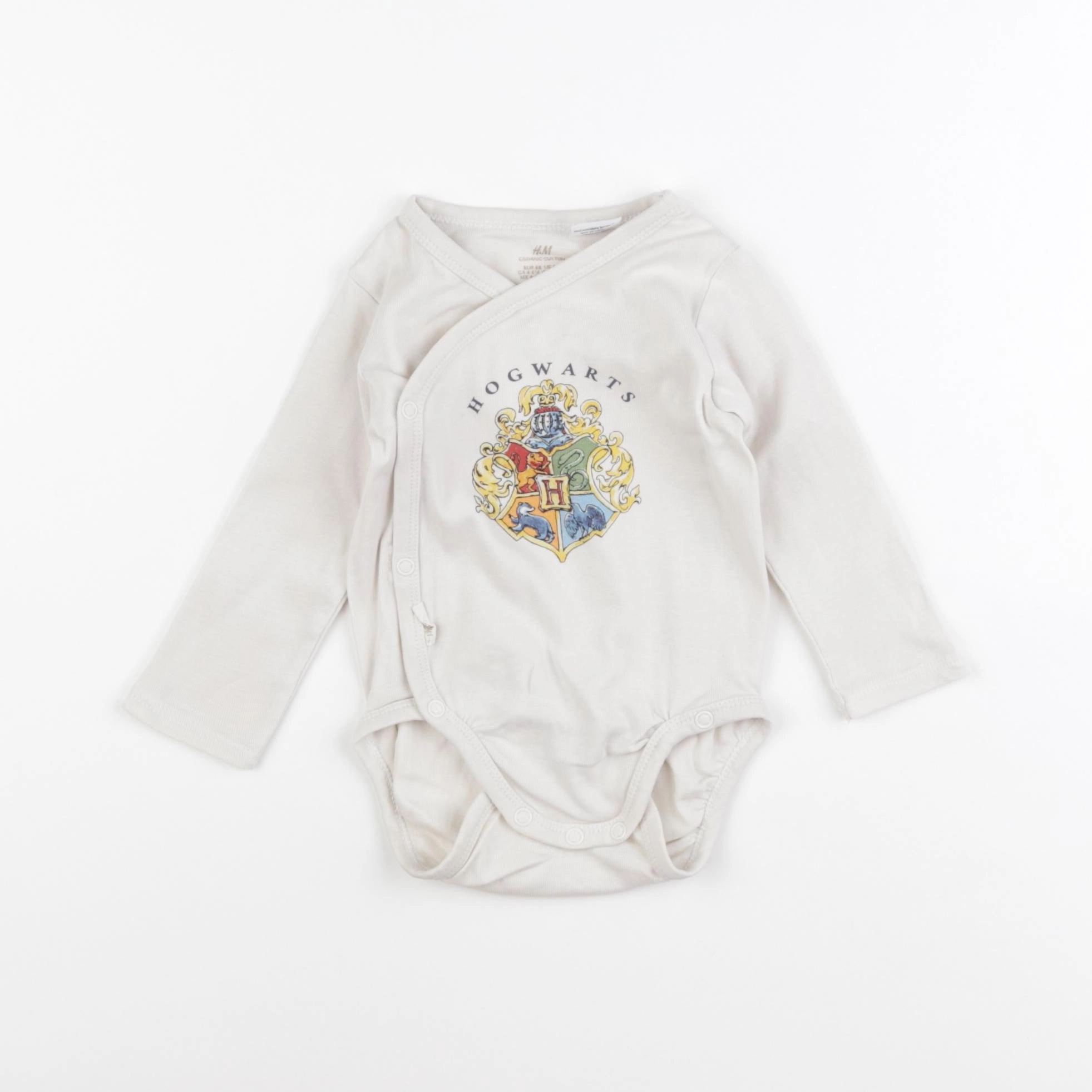 H&M - body beige - 3/6 mois
