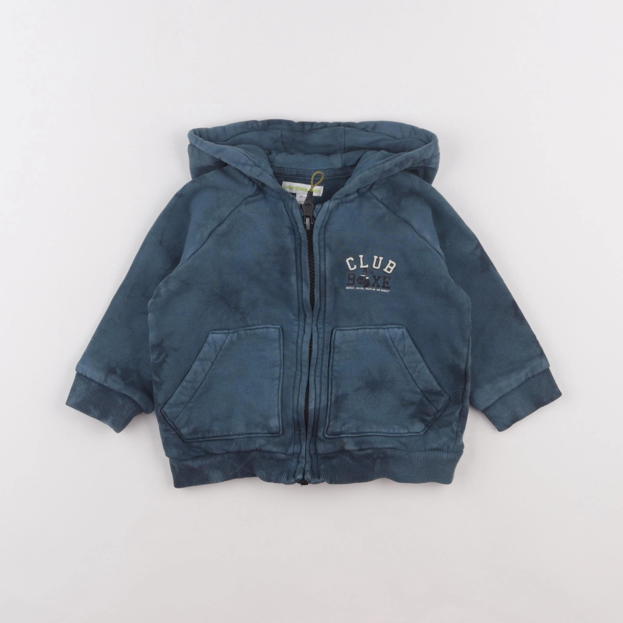 Vertbaudet - sweat vert - 2 ans