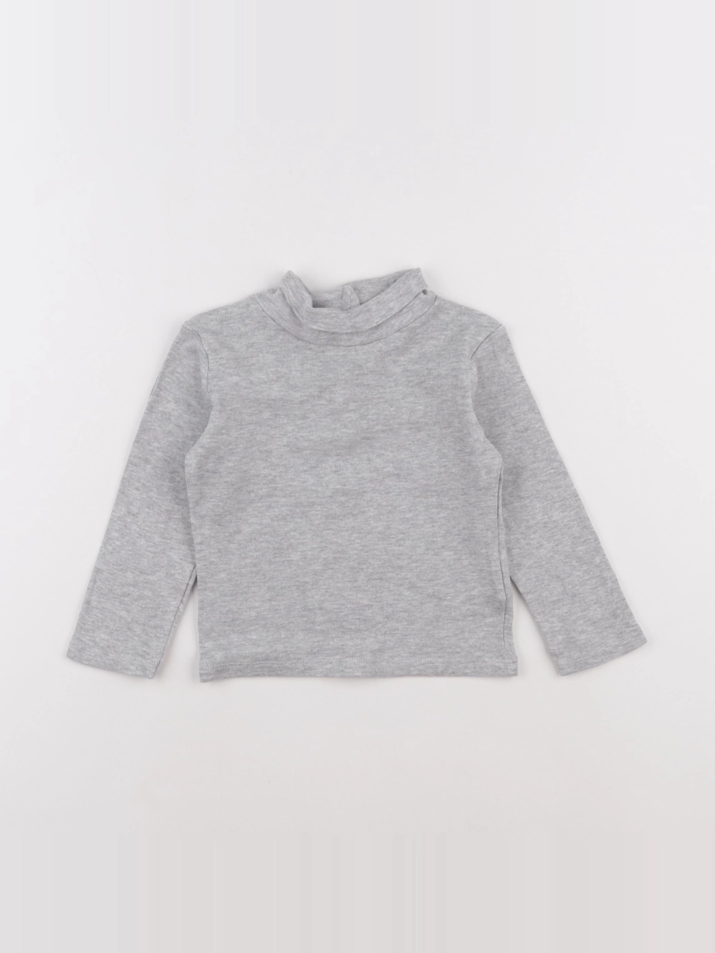 Vertbaudet - sous-pull gris - 2 ans