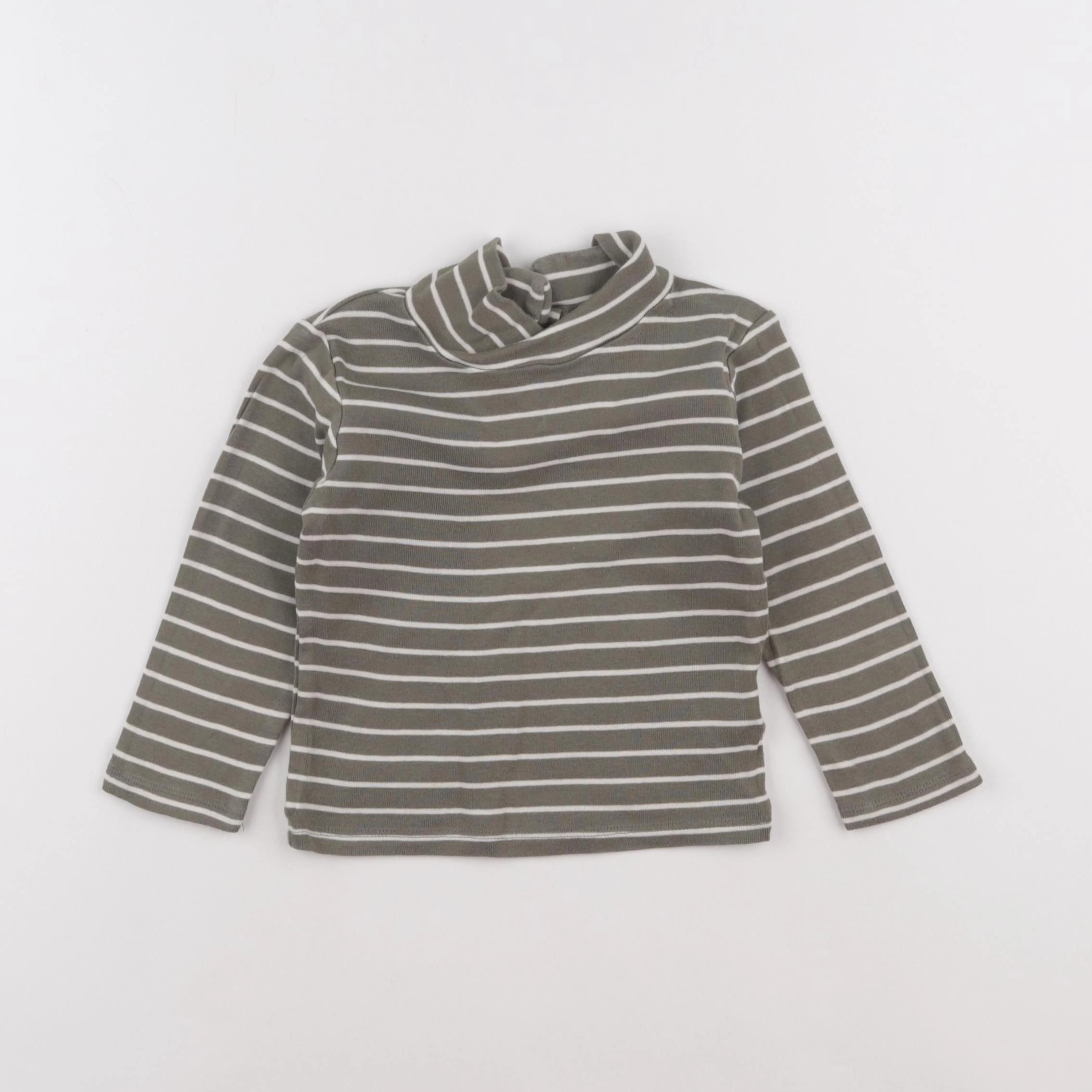 Vertbaudet - sous-pull vert - 2 ans