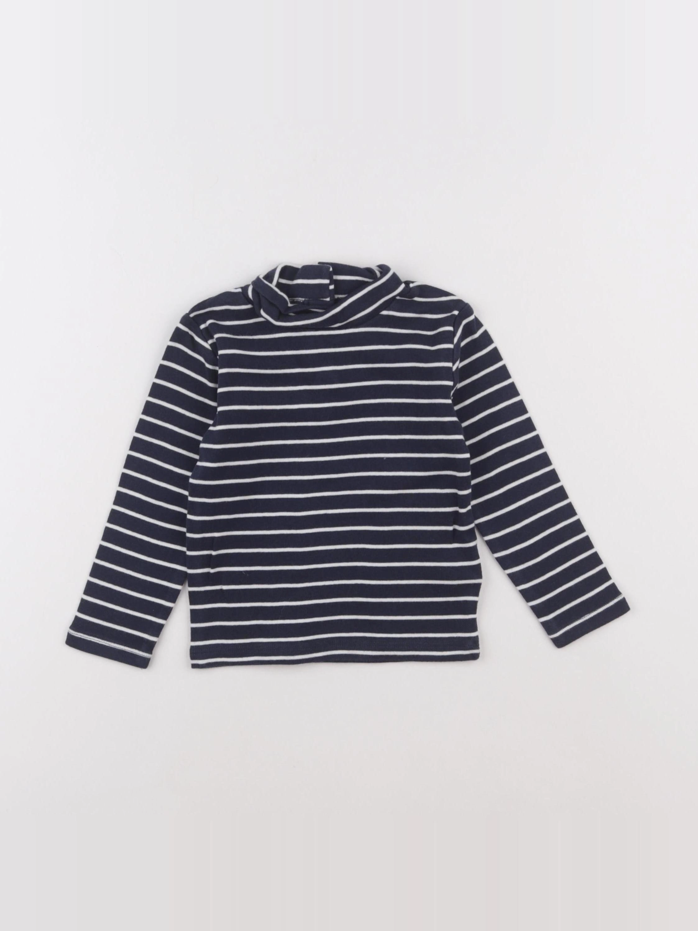 Vertbaudet - sous-pull bleu - 2 ans