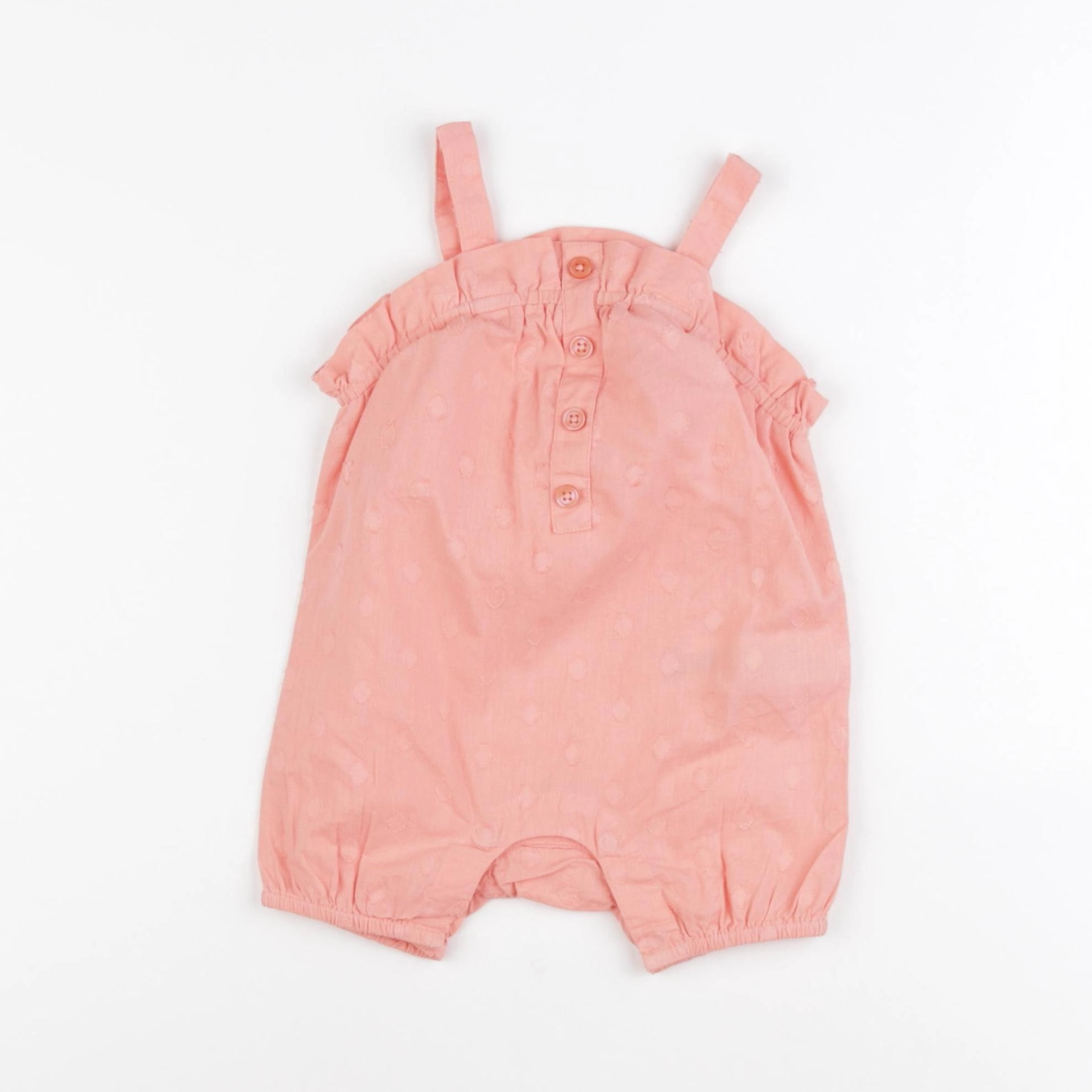 La Redoute - combinaison orange - 3 mois