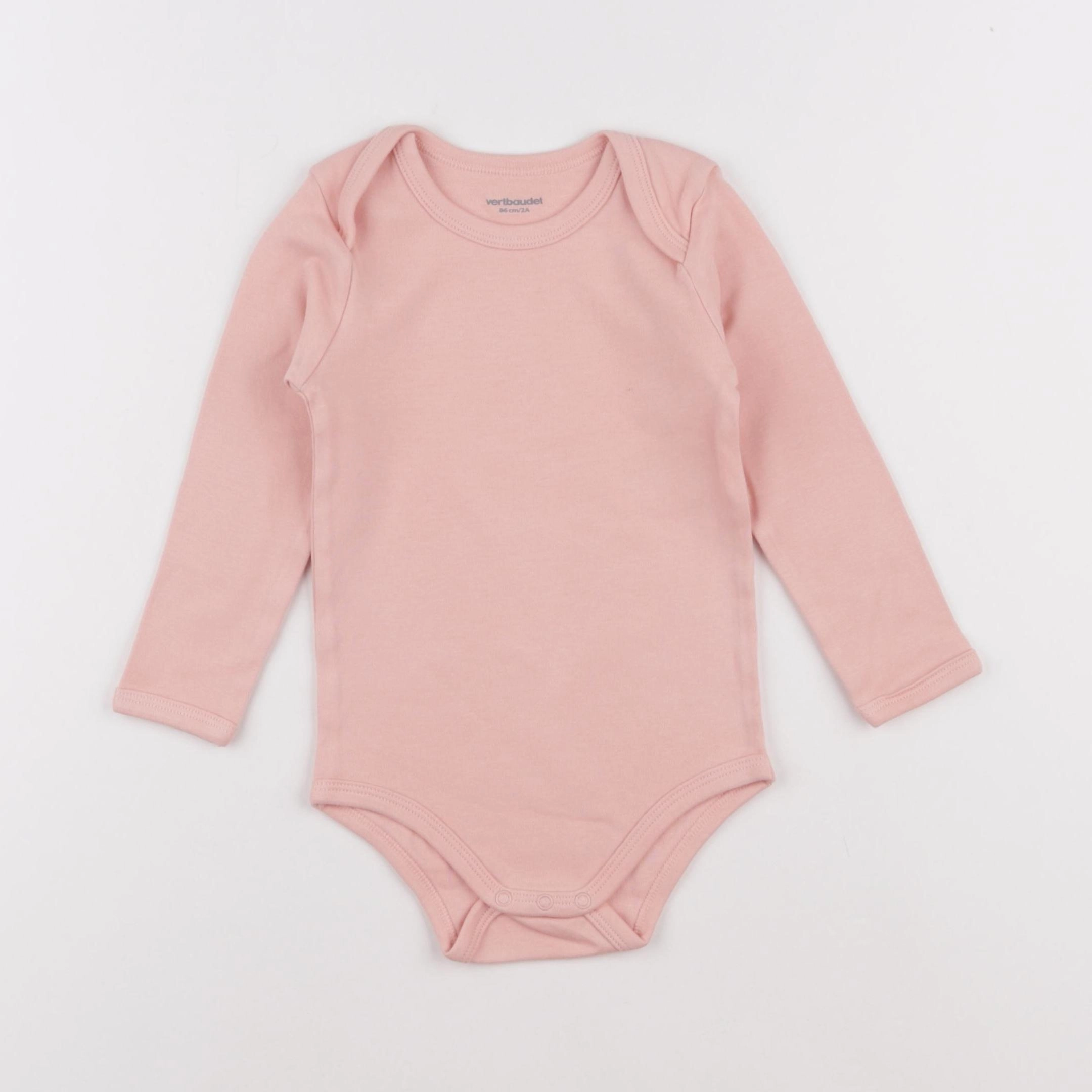 Vertbaudet - body rose - 2 ans