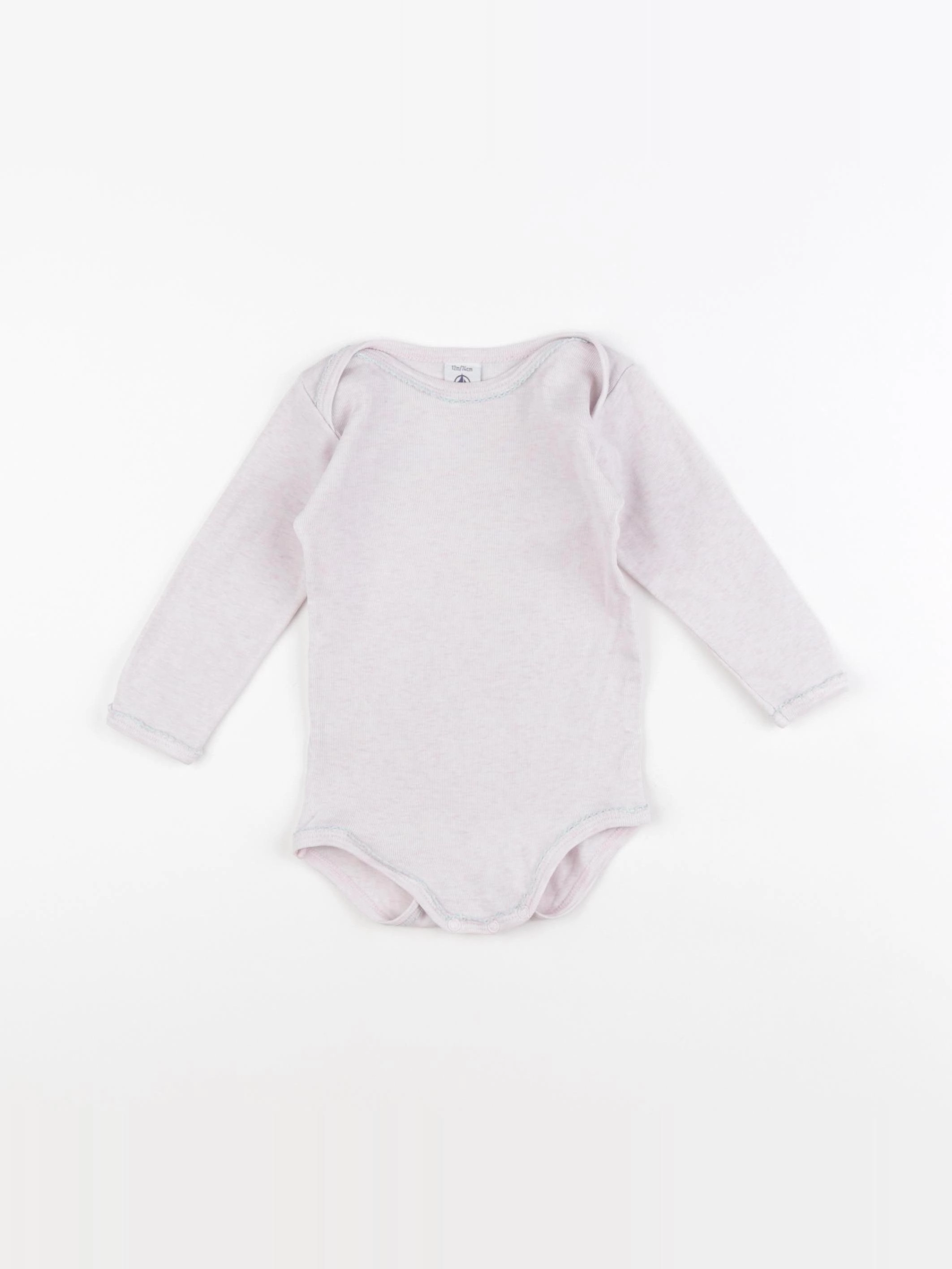 Petit Bateau - body rose - 12 mois