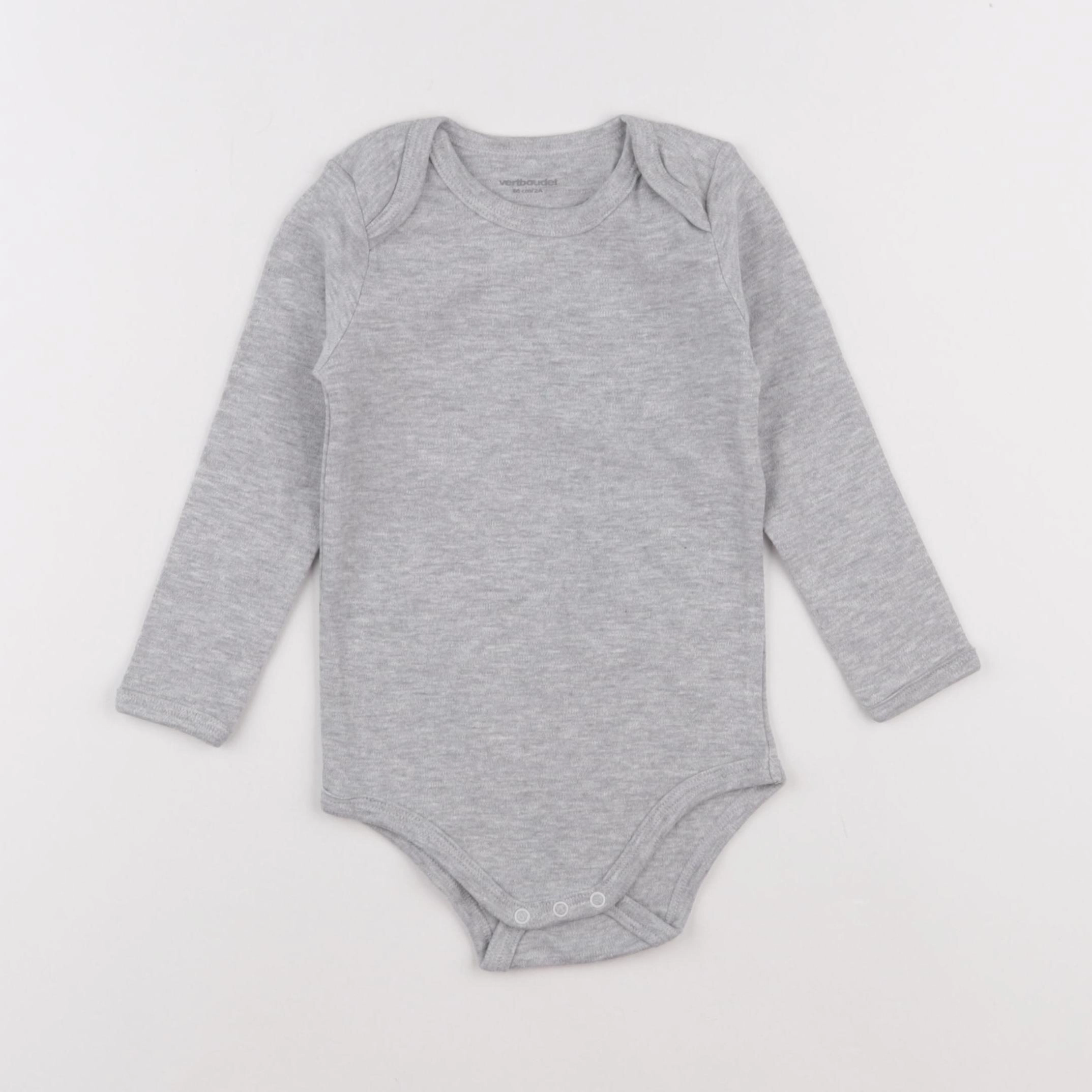 Vertbaudet - body gris - 2 ans