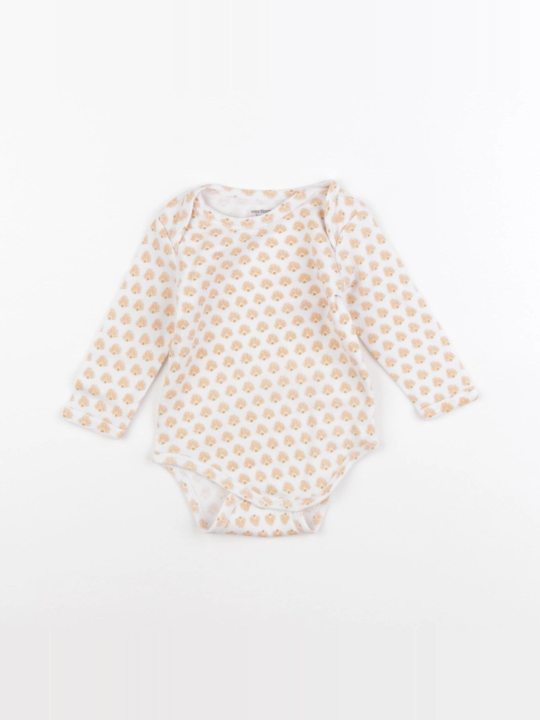 Vertbaudet - body orange - 6 mois