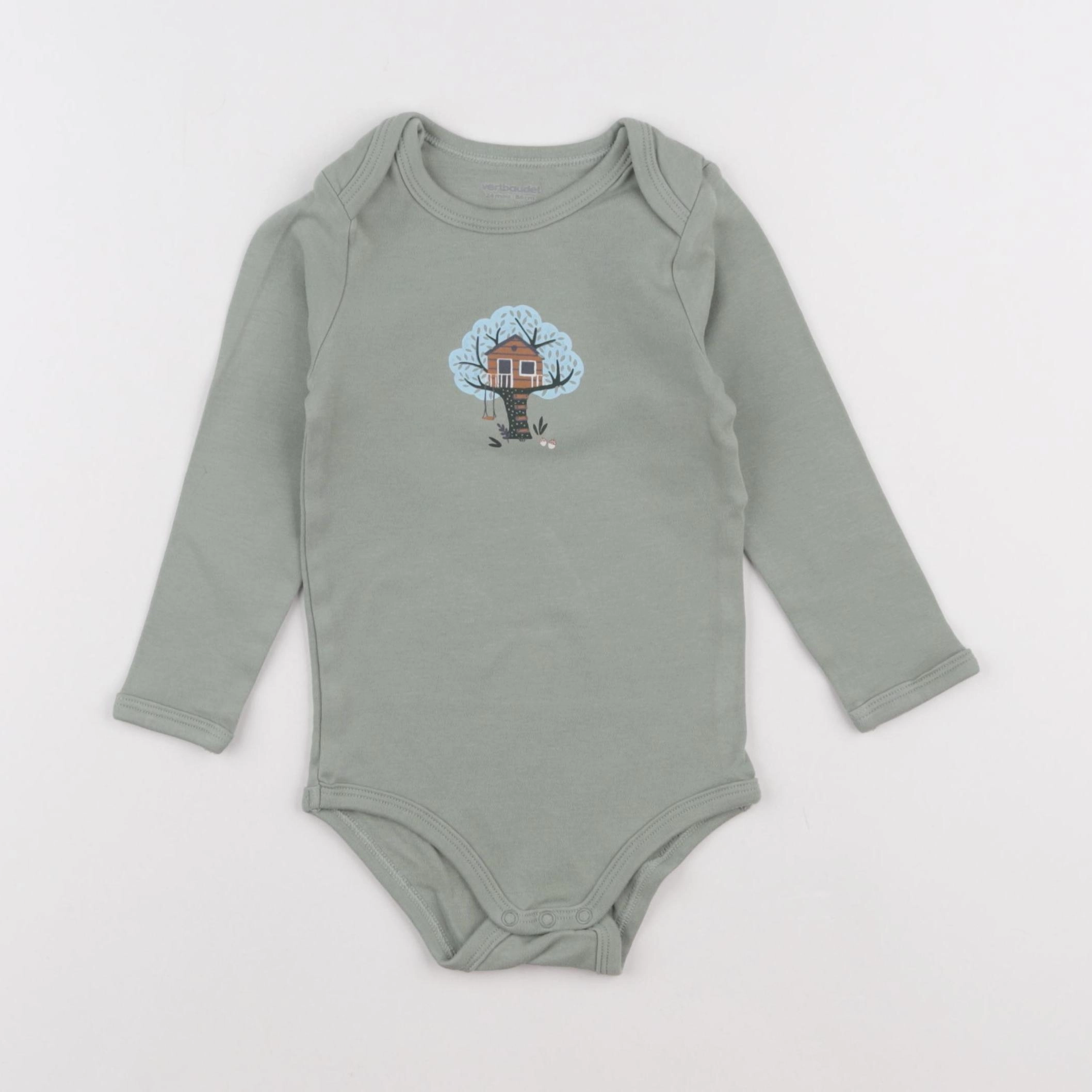 Vertbaudet - body vert - 24 mois